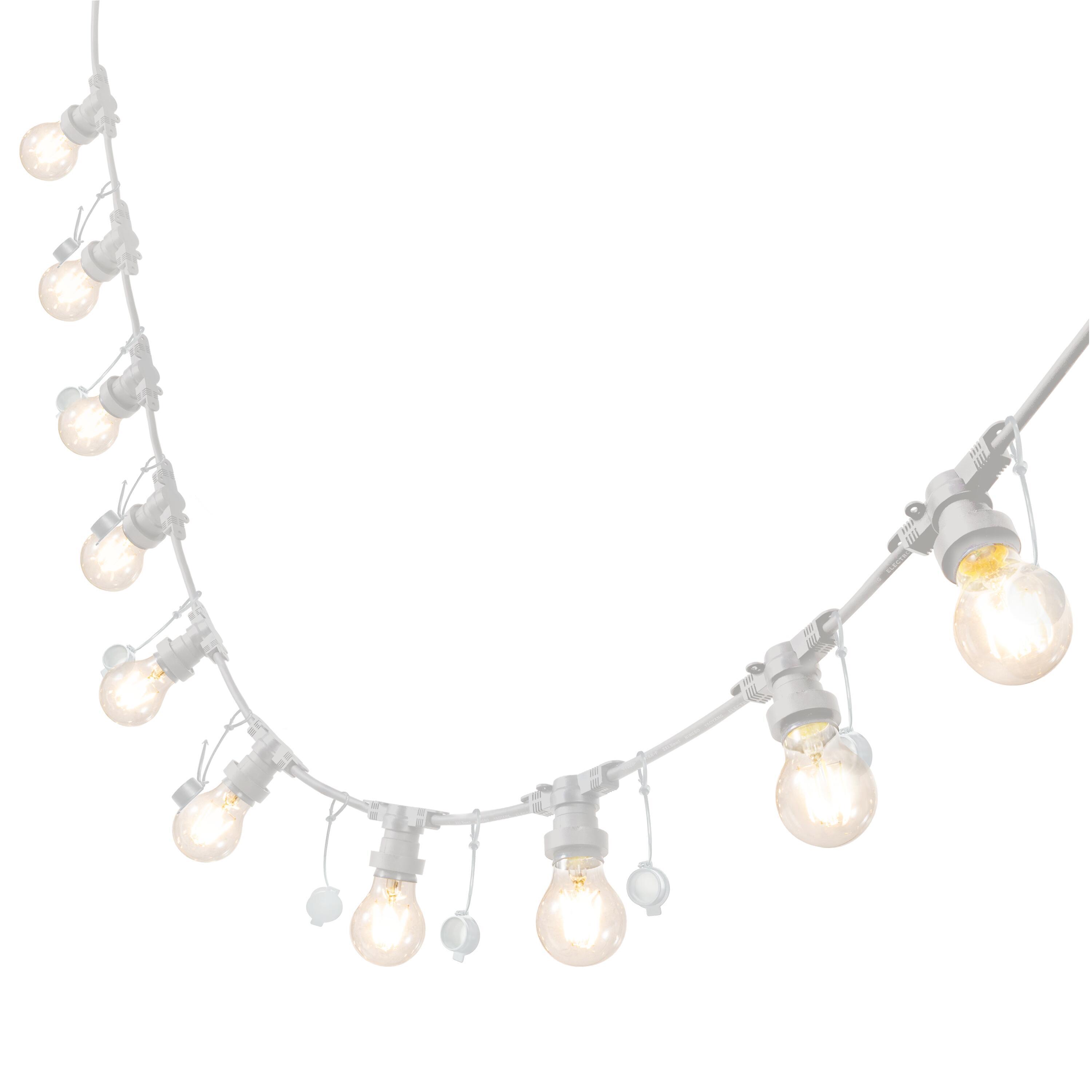 Girlanda ogrodowa Segoya IP44 5 m biała 10 x E27 Inspire - 6