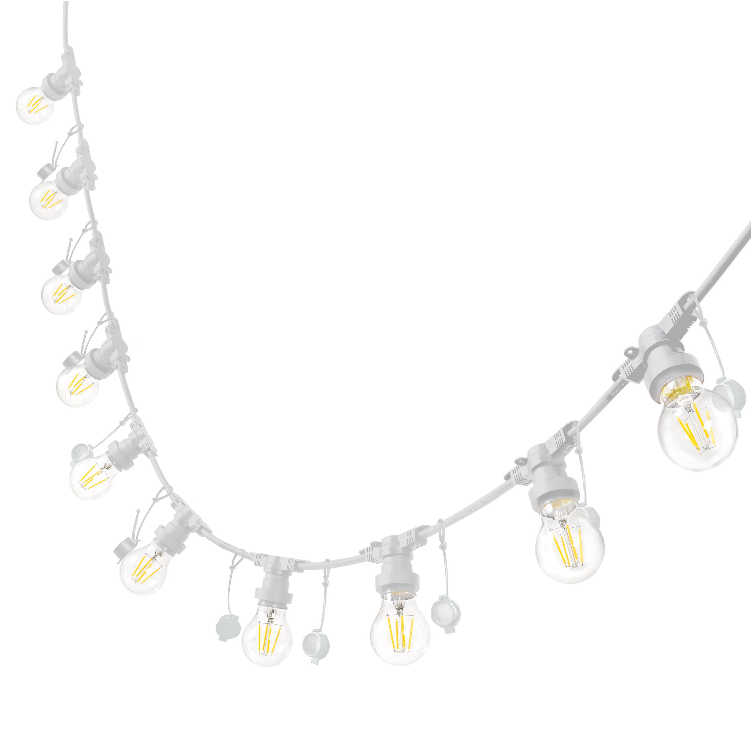 Girlanda ogrodowa Segoya IP44 5 m biała 10 x E27 Inspire - 7