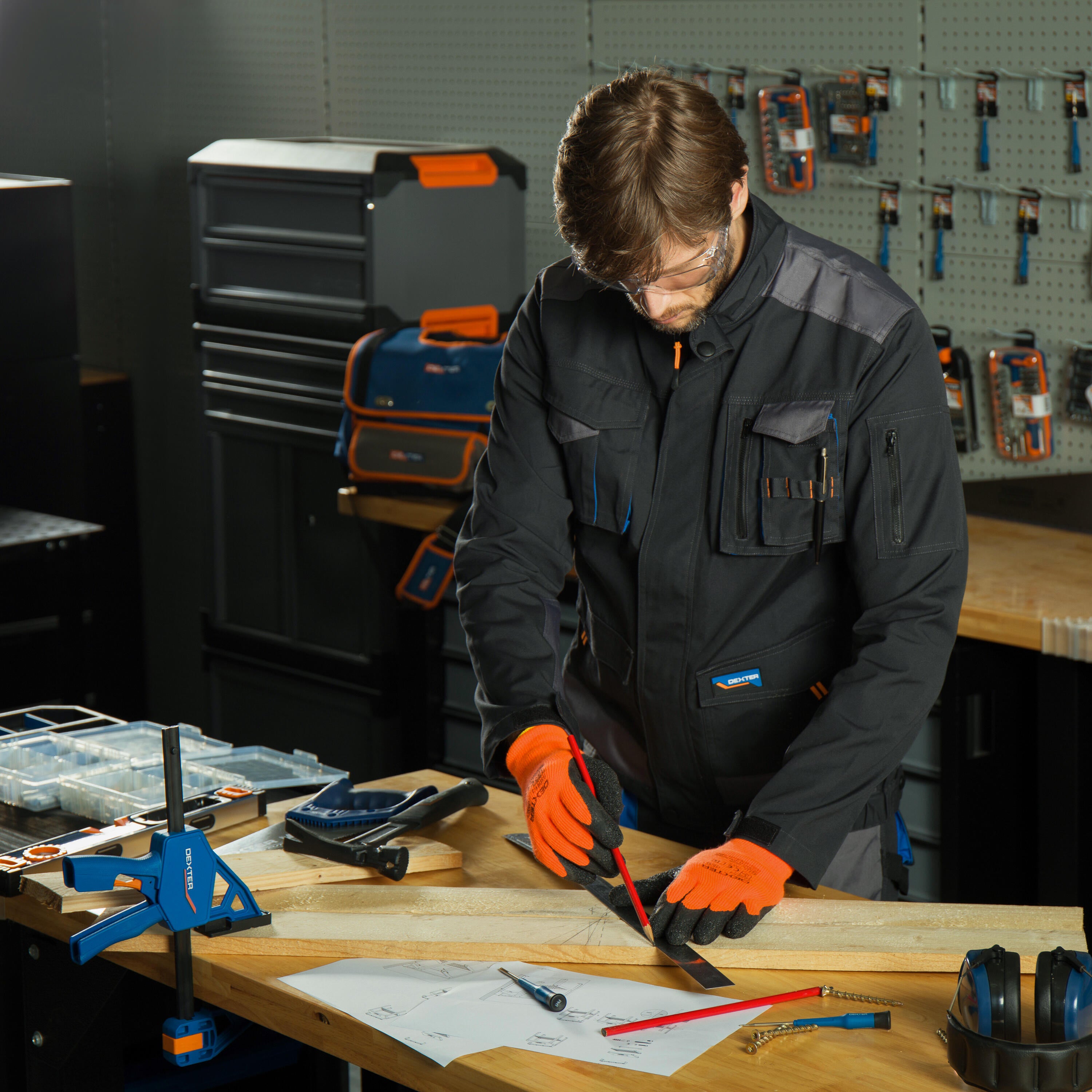 Veste de travail DEXTER noir / gris taille XL - 7