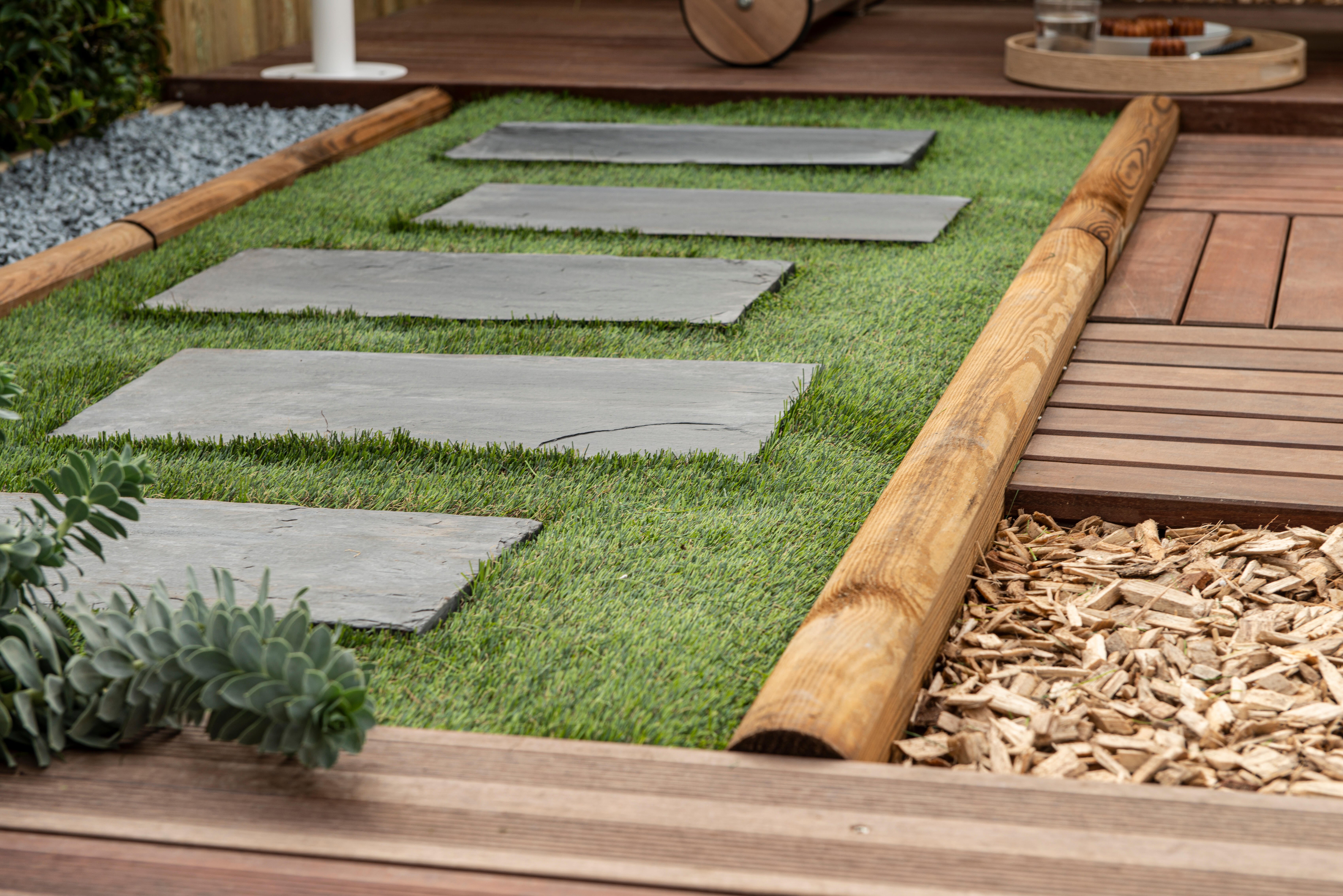 Dalle en pierre naturelle ardoise gris, L.50 x l.25 cm x Ep.30 mm - 2