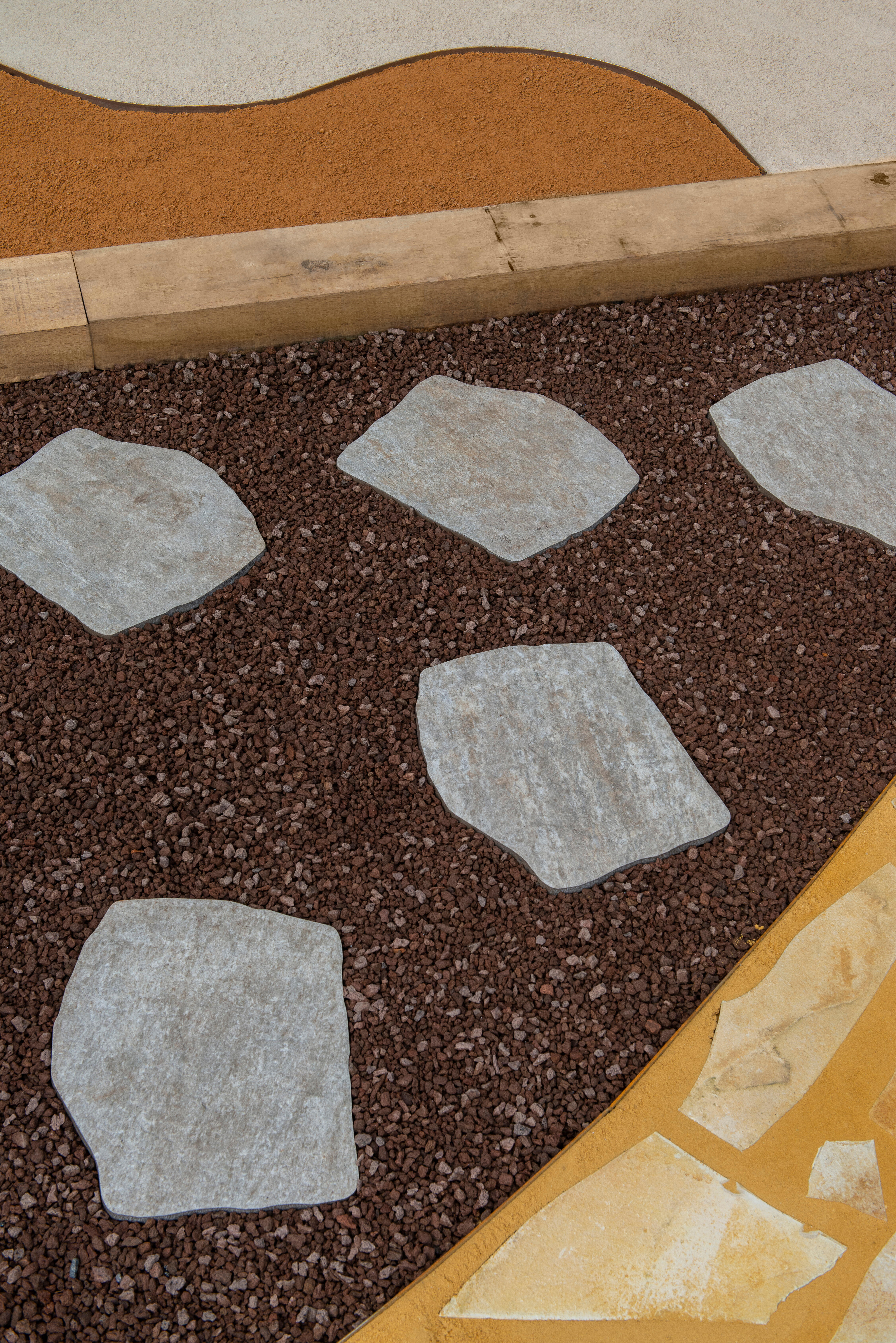 Pas japonais en grès cérame ton pierre, L.42 x l.36 x Ep.2 cm - 7