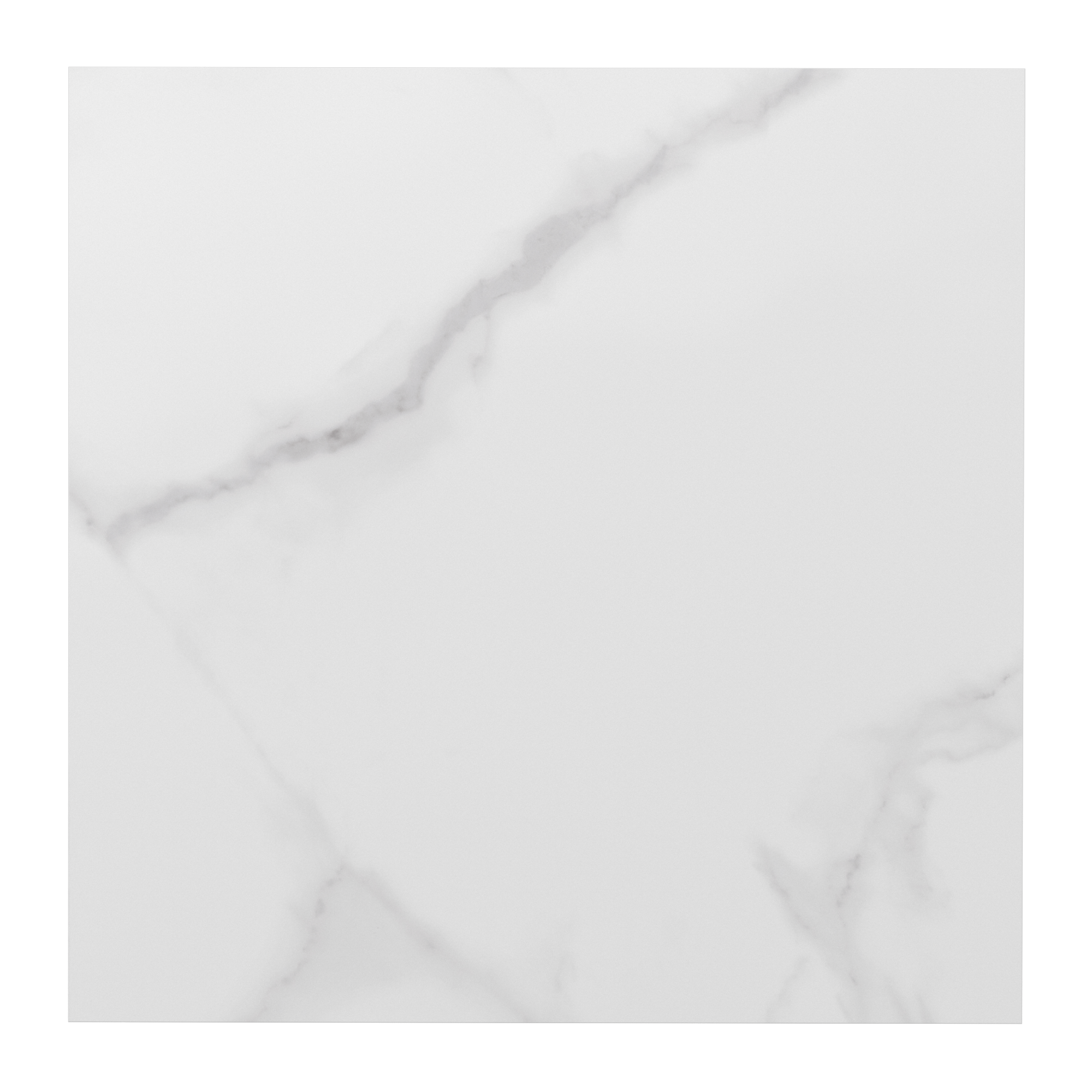 Carrelage sol / mur effet marbre blanc Pure l.60 x L.60 cm - 2