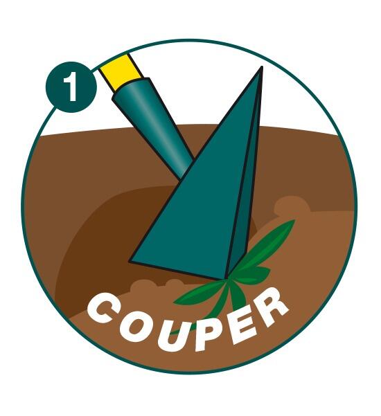 Binette japonaise acier forgé LEBORGNE Naturovert manche bois L.150 cm - 4