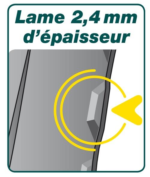 Louchet à bêcher acier trempé LEBORGNE Senlis, manche composite L.100 cm - 3