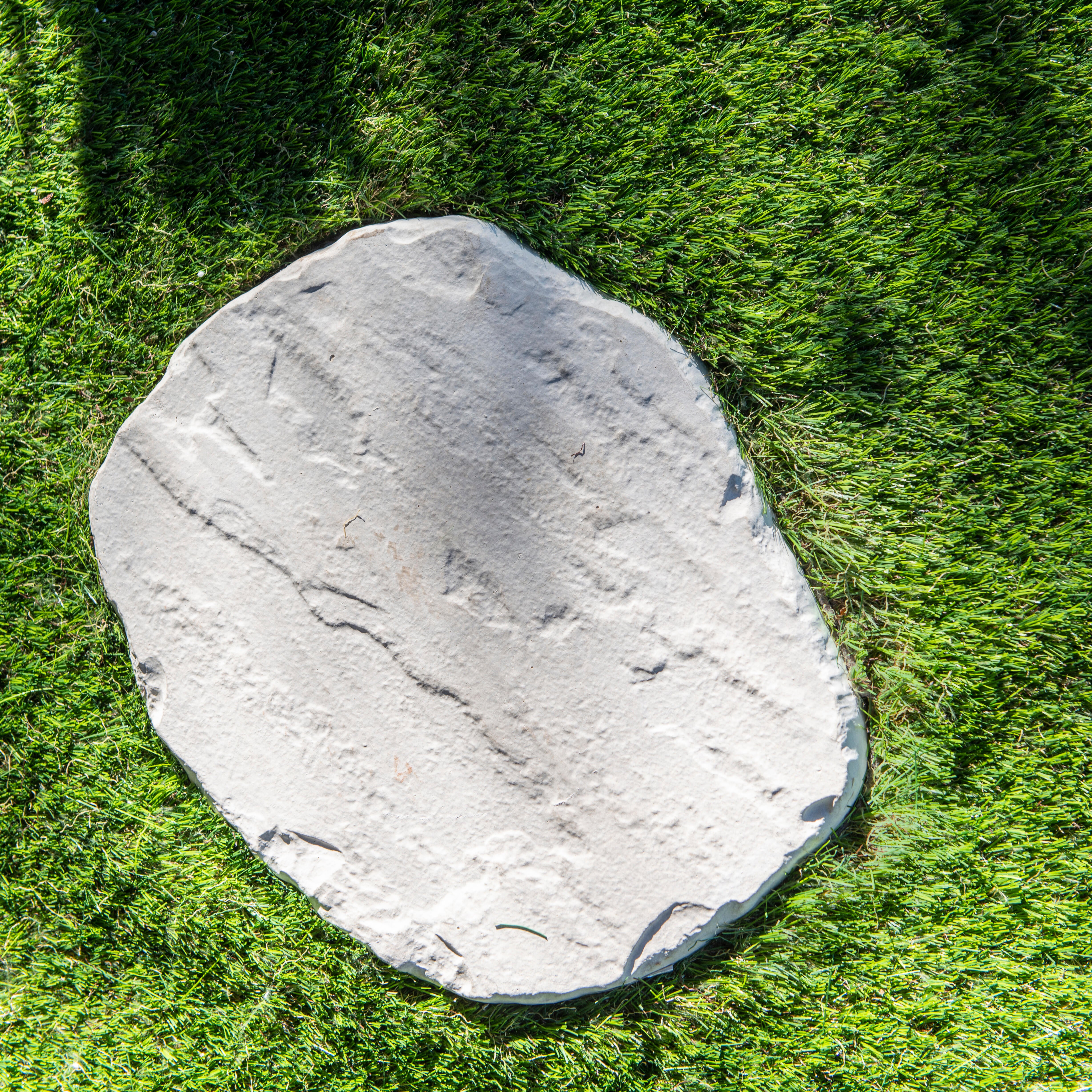 Pas japonais Fleur en béton sable, L.38 x l.32 x Ep.3.5 cm - 13