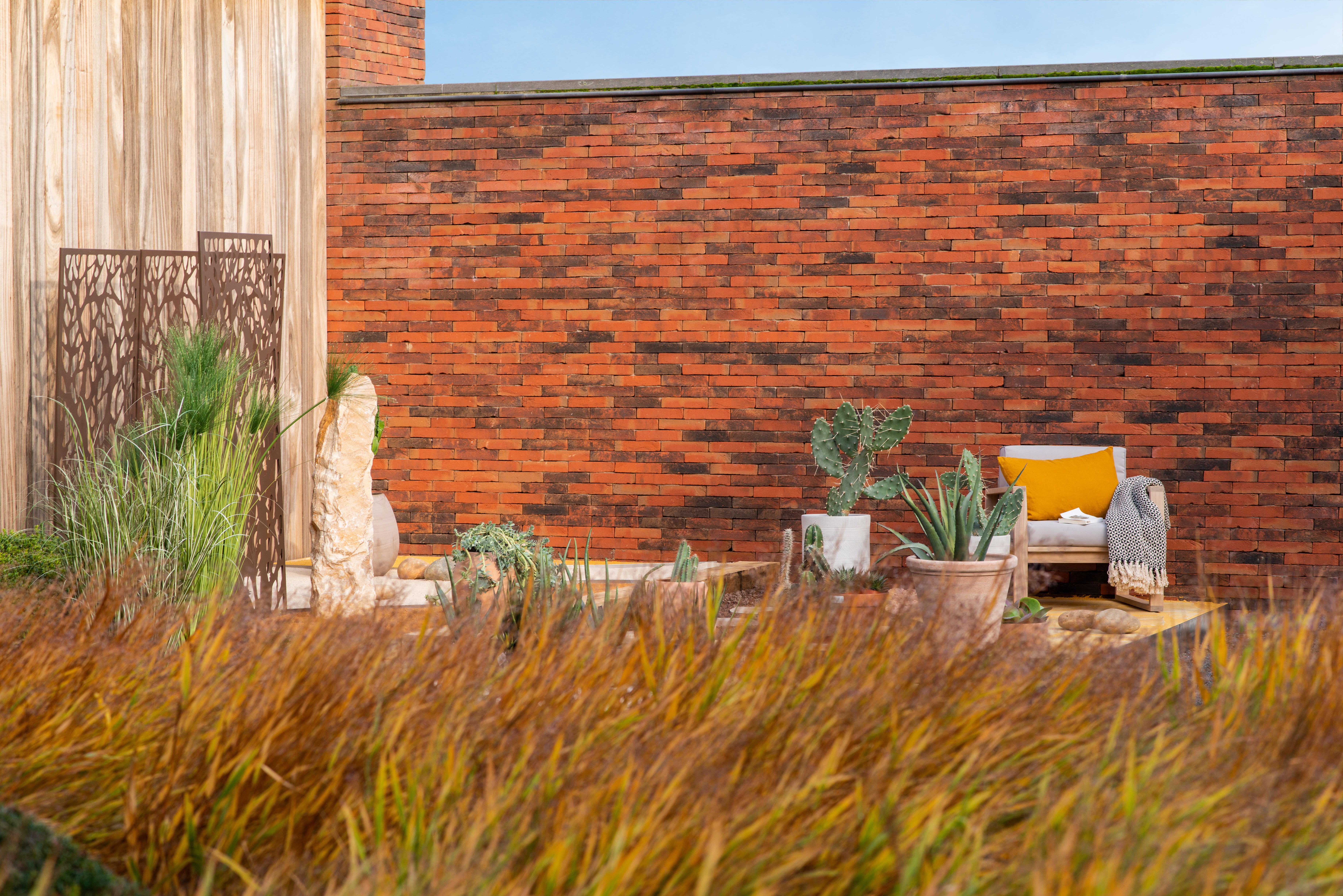 Panneau métal décoratif - arbuste l.60 x H.150 cm - 6