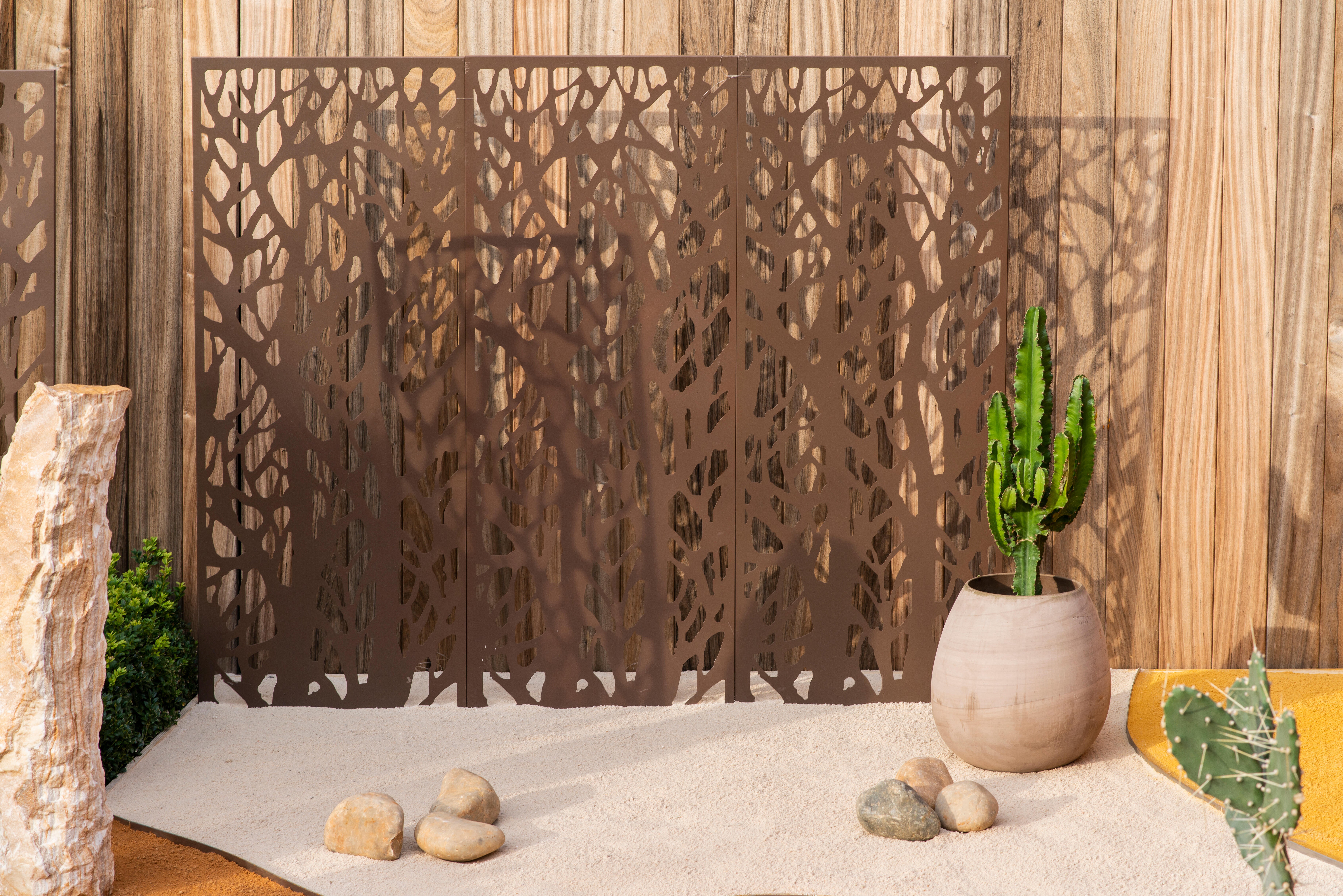 Panneau métal décoratif - arbuste l.60 x H.150 cm - 5