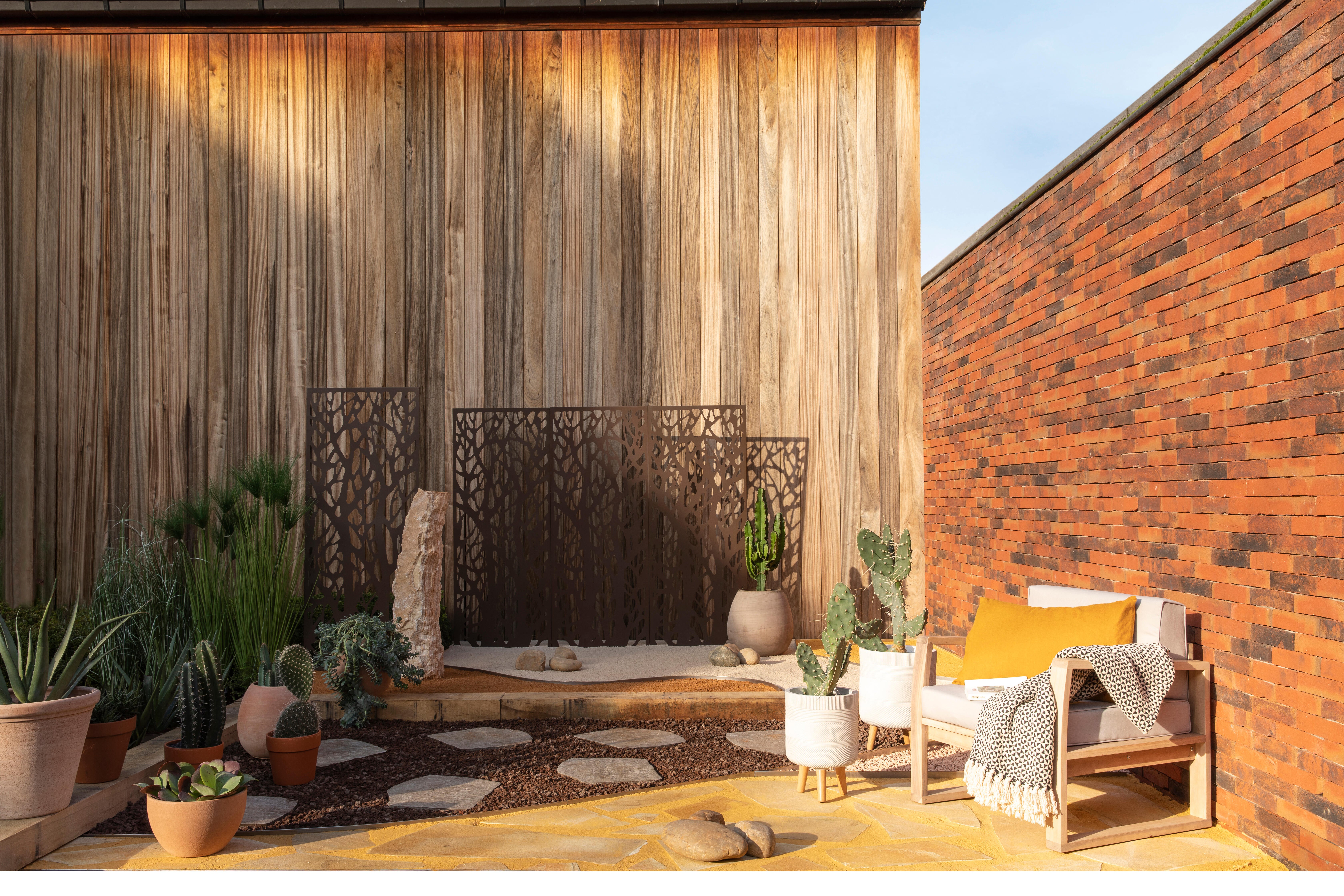 Panneau métal décoratif - arbuste l.60 x H.150 cm - 3