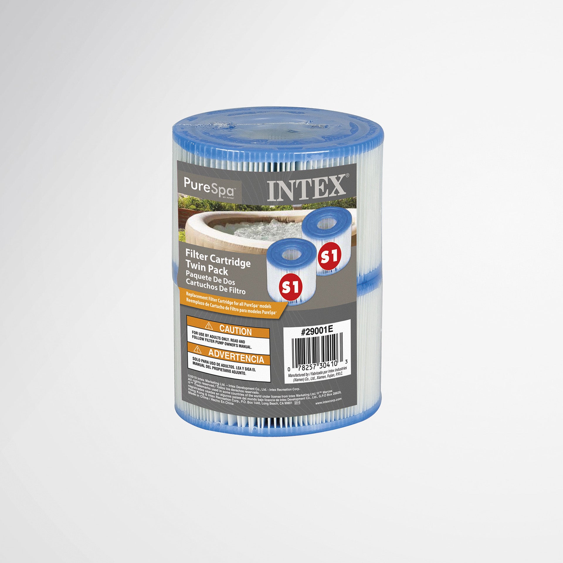 Lot de 2 cartouches de filtration INTEX S1 pour Pure spa - 4