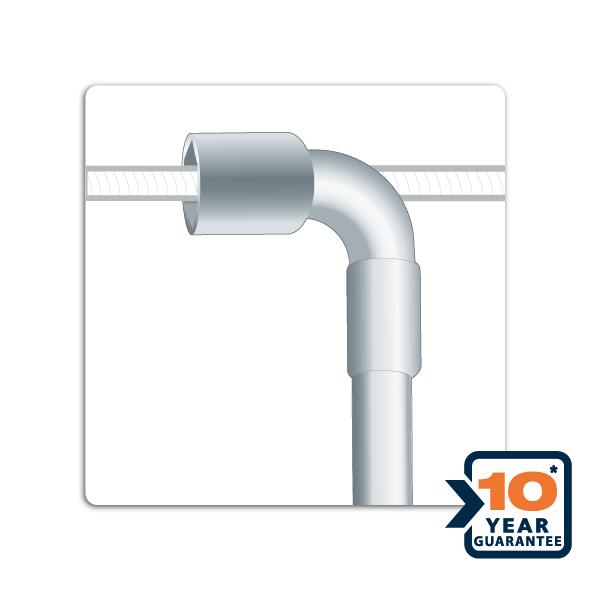 Clé à pipe débouchée en chrome vanadium multifonction DEXTER, Diam.16 mm - 3