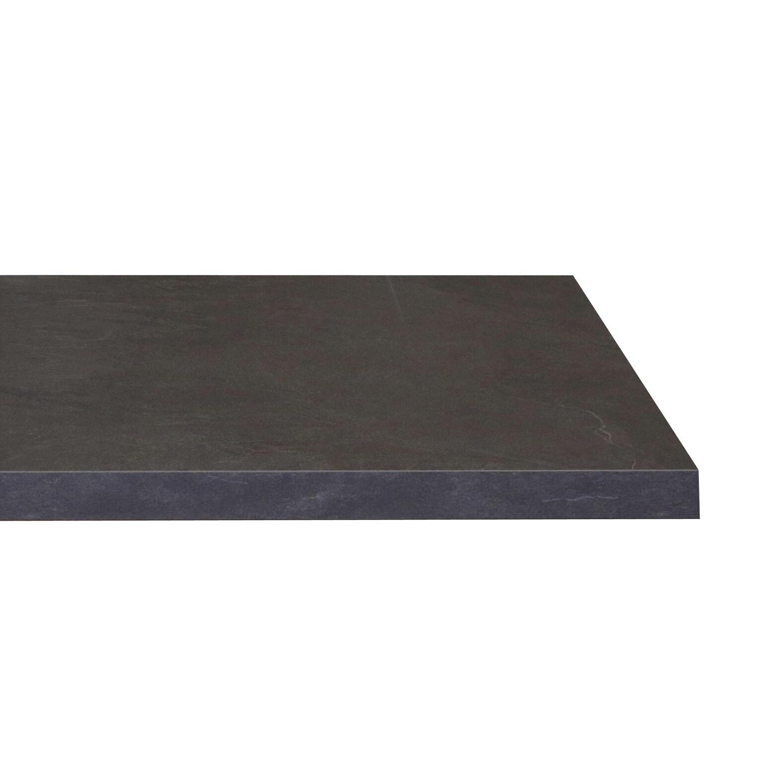 Plan de travail standard stratifié Luna noir L.126 x P.104 cm, Ep.38 mm - 2