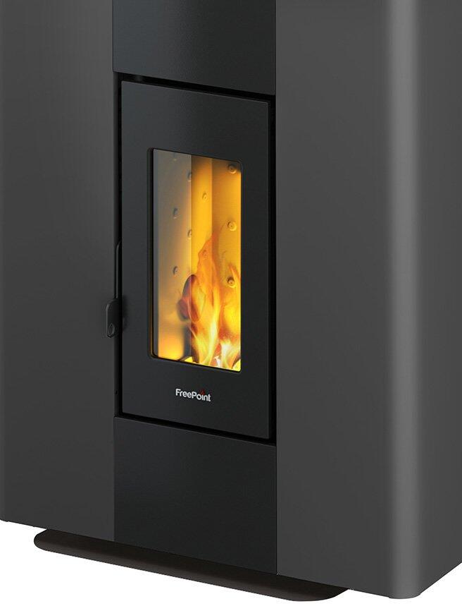 Poêle à granulés FREEPOINT Roxy stand anthracite 7 kW - 2