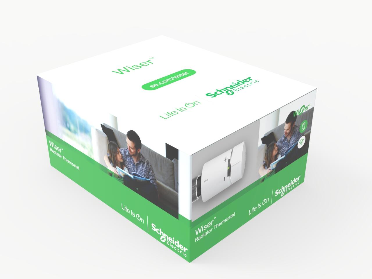 Tête de vanne thermostatique connectée zigbee Wiser, SCHNEIDER ELECTRIC, blanc - 17