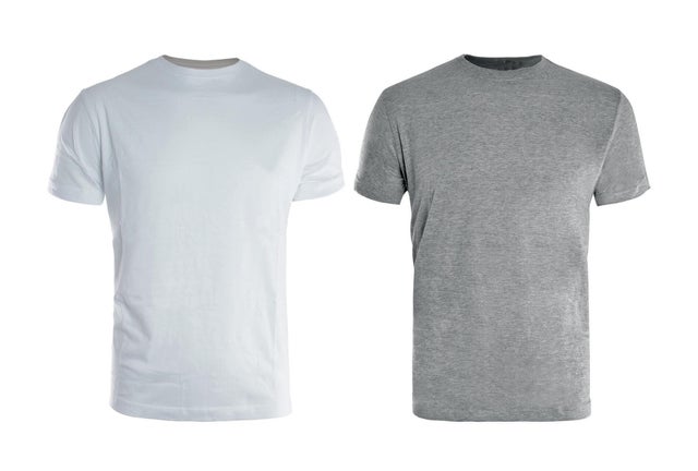 Tee-shirt Lot de 2, KAPRIOL blanc / gris, taille m