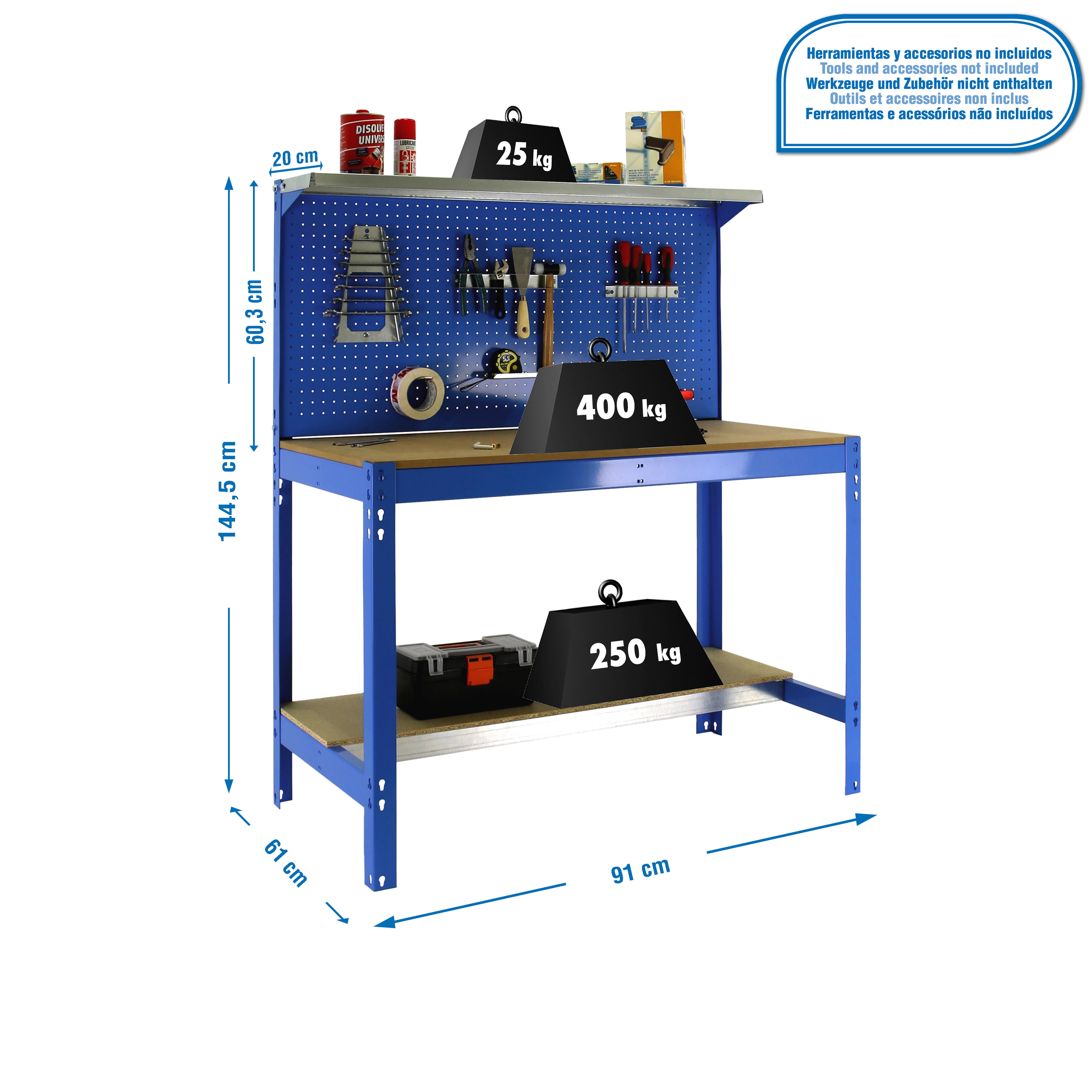 Bancada de trabalho SIMONRACK BT3 900 AZ/MAD - 3
