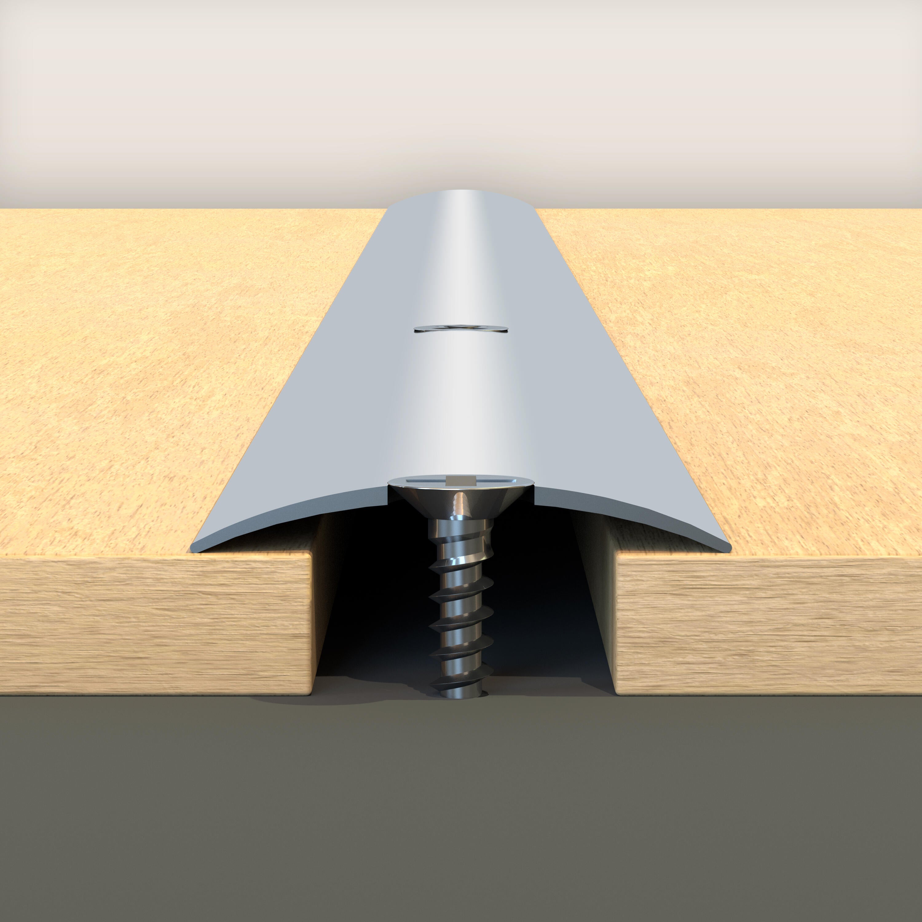 Barre de seuil alu alu brillant à visser, l.3 cm x L.83 cm ARTENS - 3
