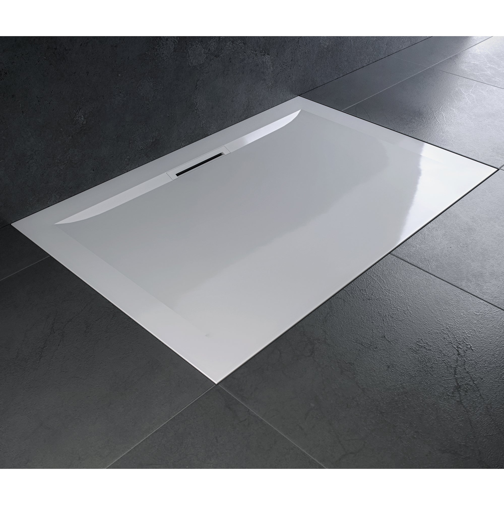 Receveur de douche, extraplat, résine 120 x 80 cm, Flight pure JACOB DELAFON - 2