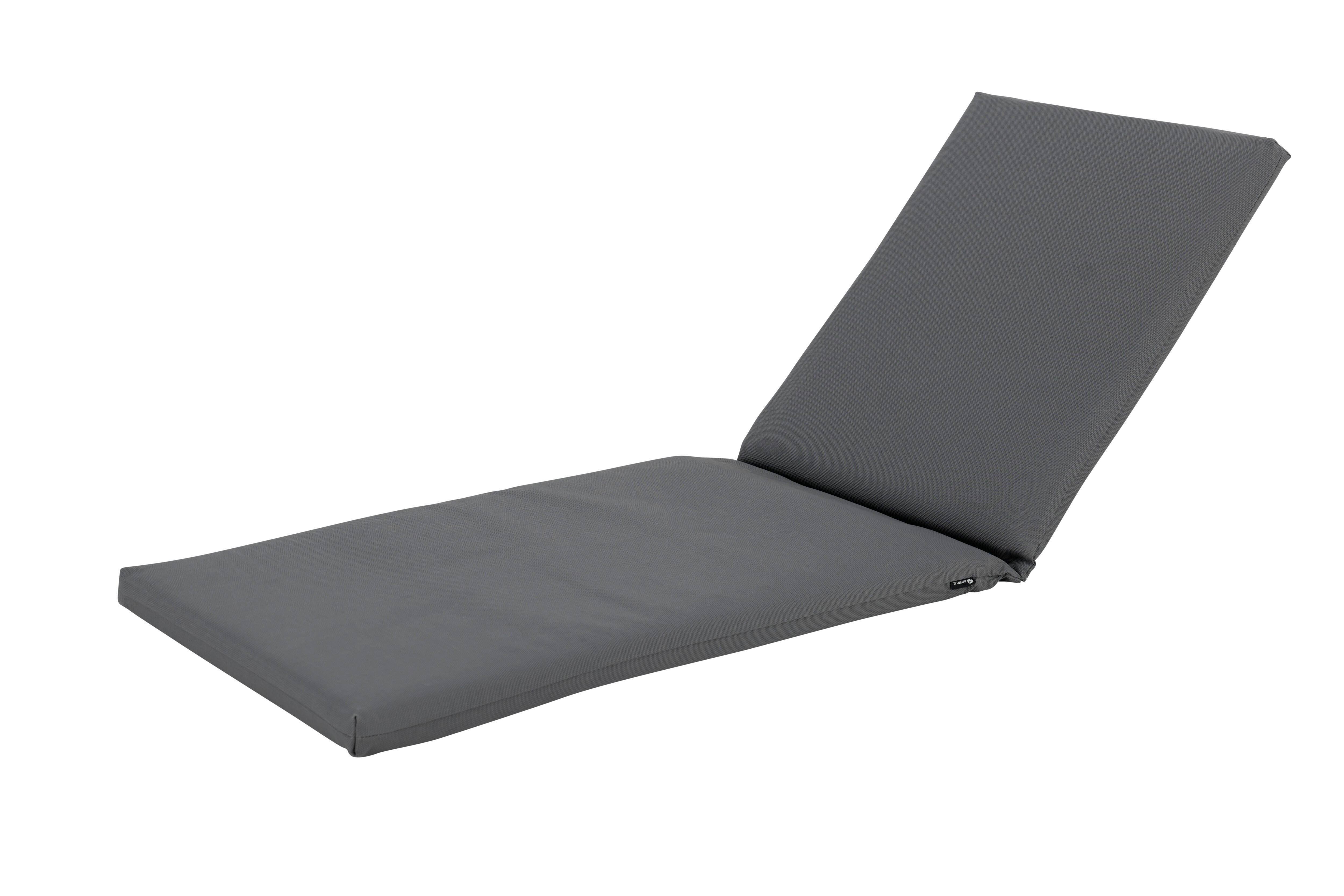 Coussin de chaise longue Tech out, gris / argent, l.180 x L.63 cm NATERIAL - 3