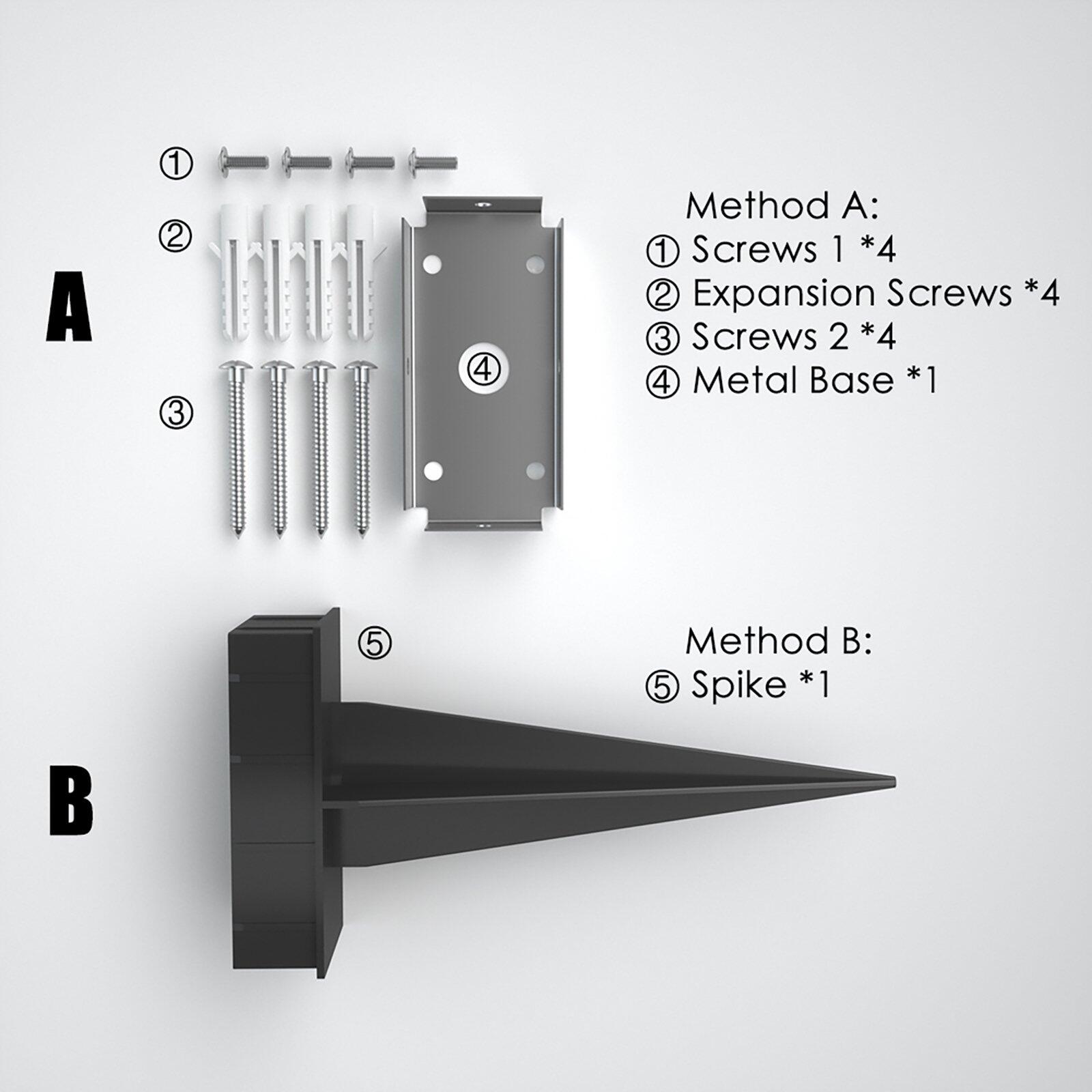 Borne avec détecteur solaire Venus 600 Lumen noir LUMIHOME - 4