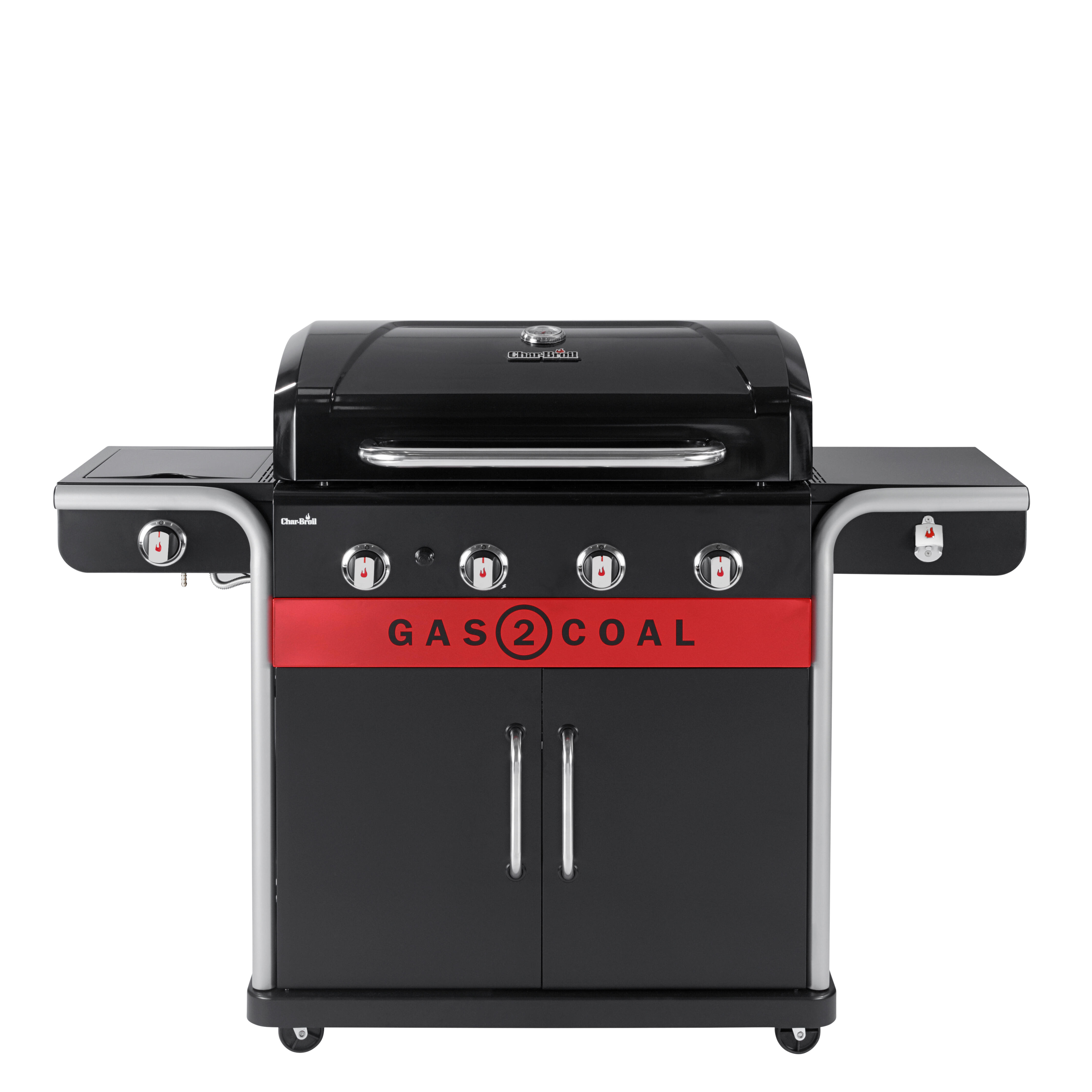Barbecue a gas CHAR-BROIL 2 COAL 2.0 4B 4 bruciatori con fornello laterale extra - 4