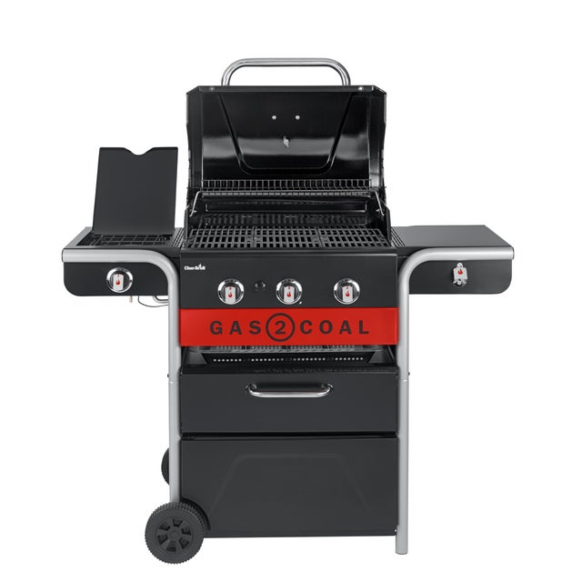 Tablier De Cuisine Char-Broil Flame – Noir Et Rouge Avec Poches Pratiques – Taille Unique
