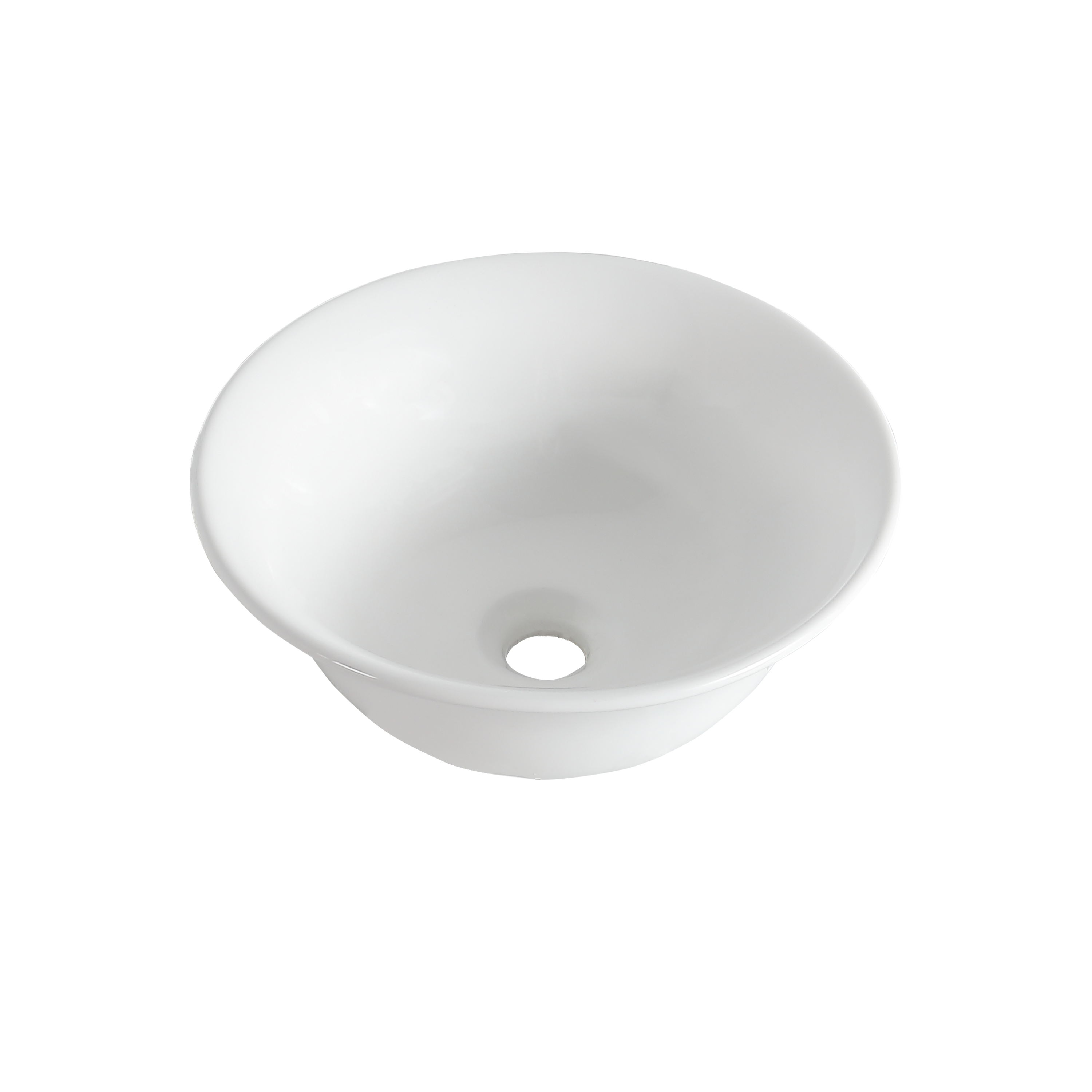 Vasque à poser céramique rond Charm Diam.38 cm blanc brillant - 2