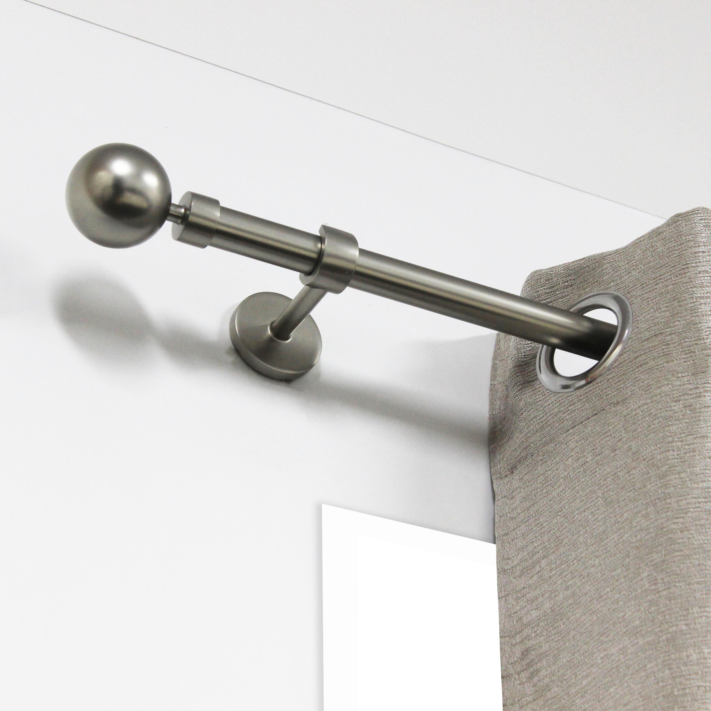 Support pour tringle à rideau Kali 28mm nickel nickelé INSPIRE - 2