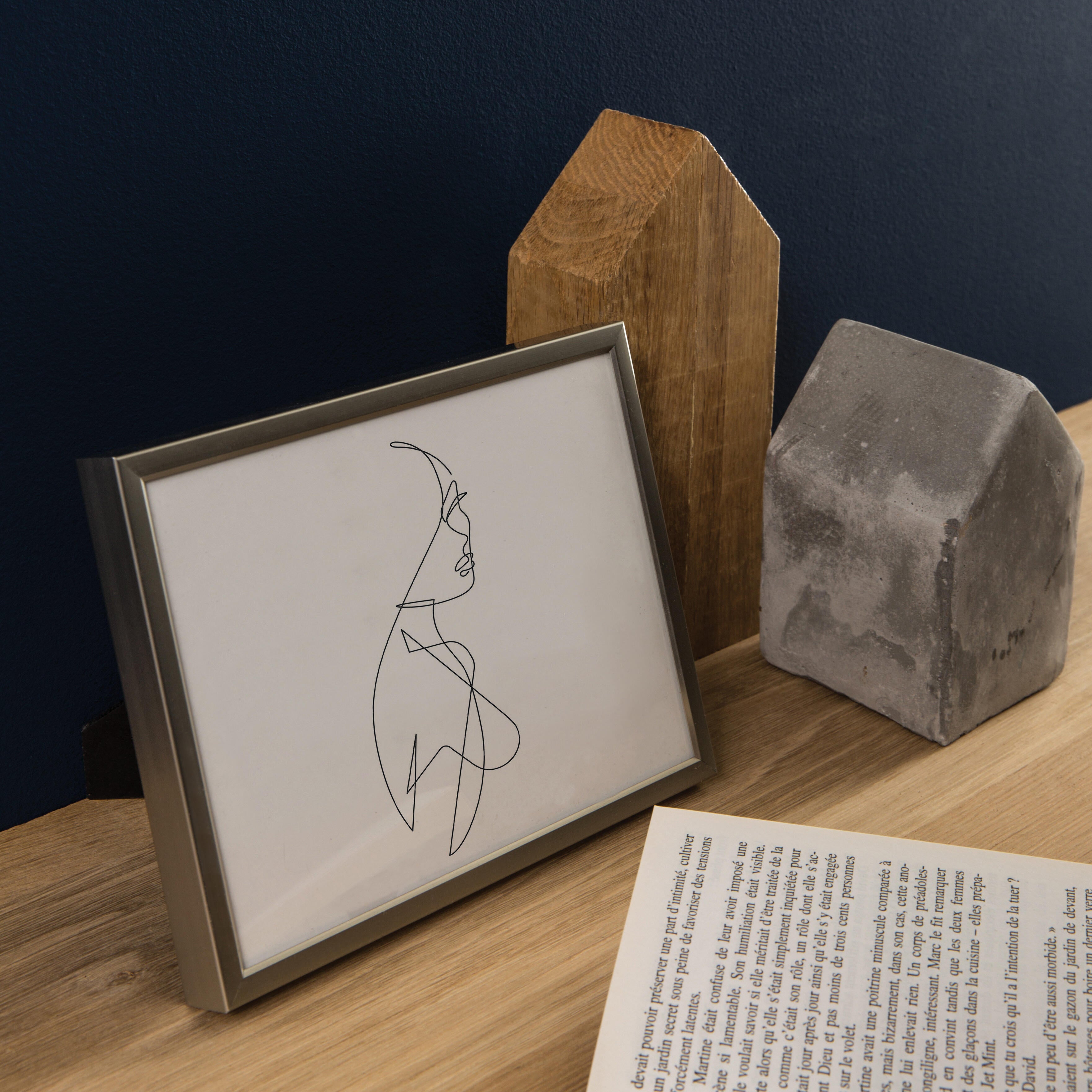 Cadre Accent nickel, H.24 x l.18 cm, aluminium argent, NIELSEN - 2