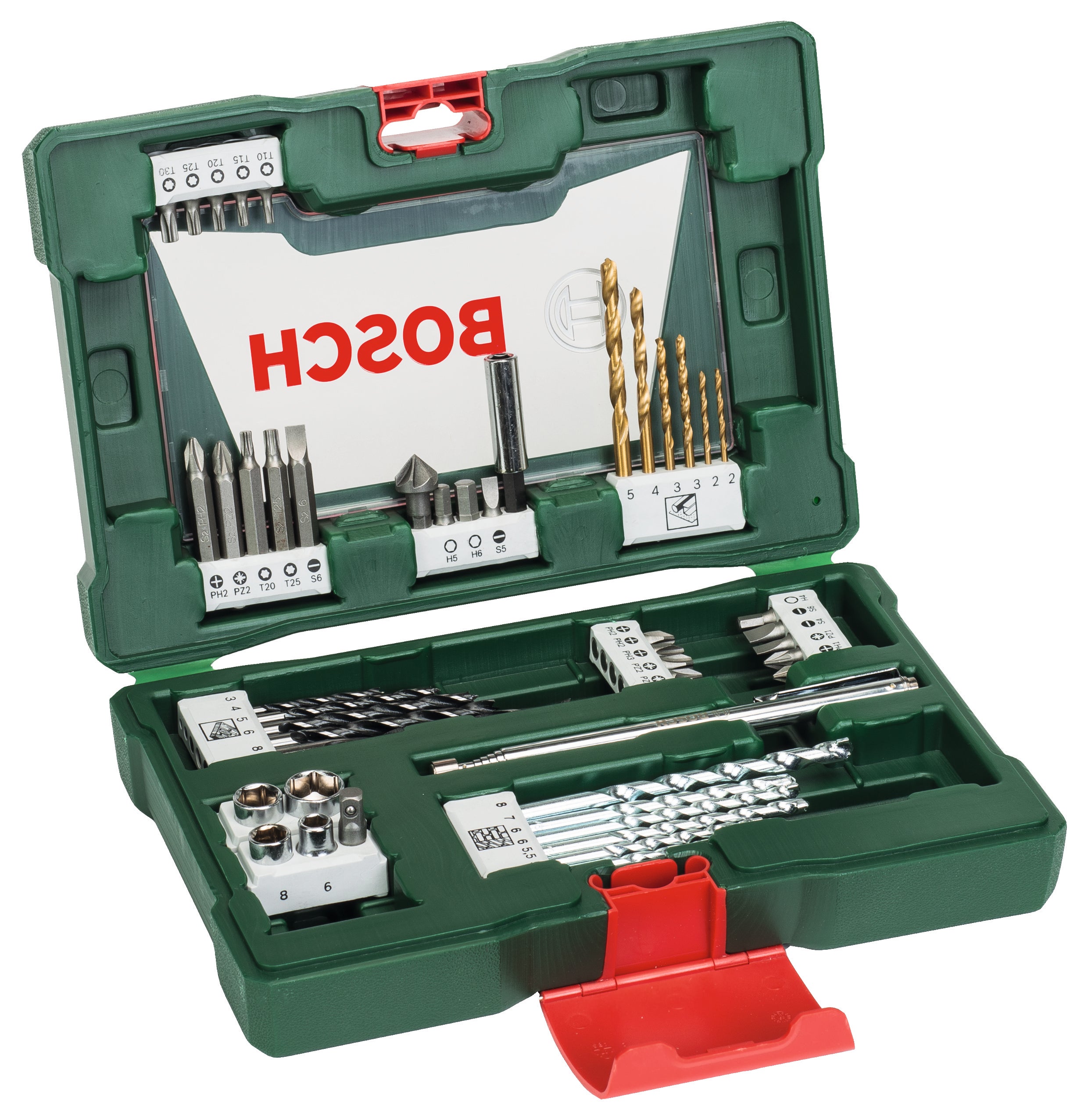 Coffret d'embouts de vissage et de forets pour multimatériaux, BOSCH, 48 pièces - 2