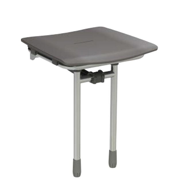 Siège de douche relevable assise pleine noir Rugao - AKW