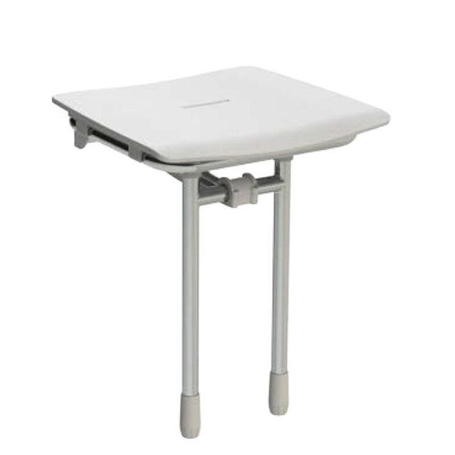 Siège de douche relevable assise pleine blanc Rugao - AKW