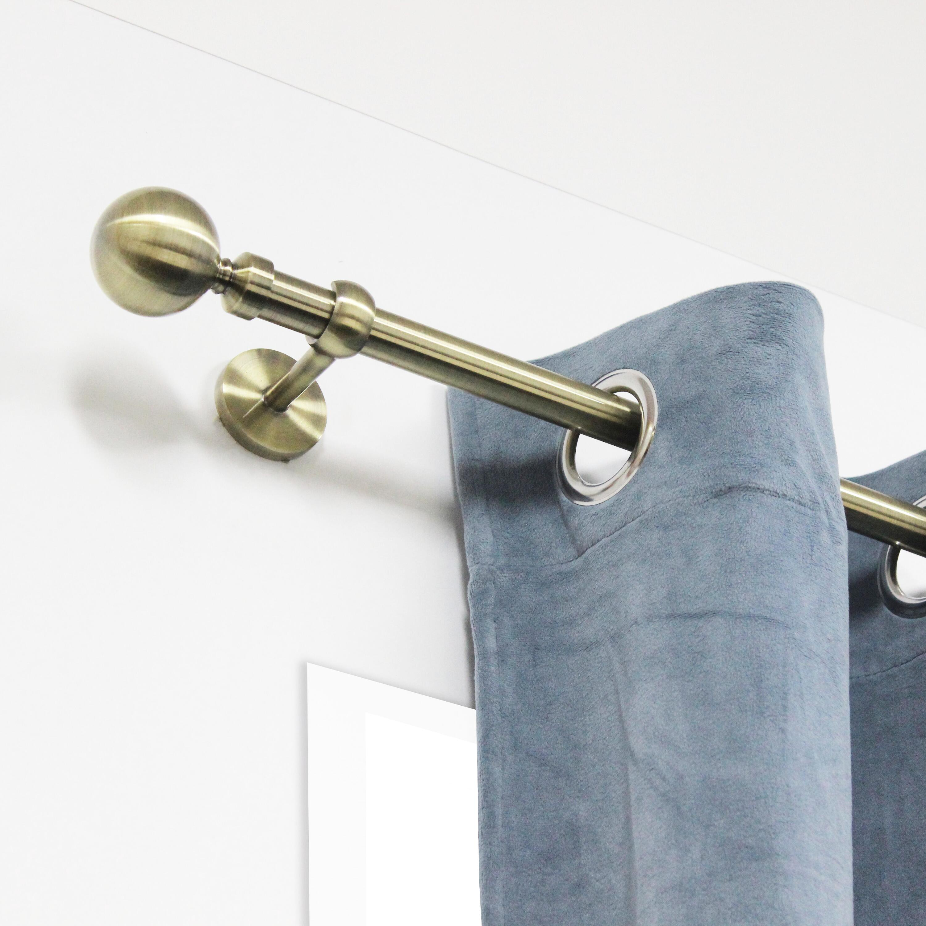 Lot de 2 supports tringle à rideau Néo, 20 mm laiton vieilli INSPIRE - 2