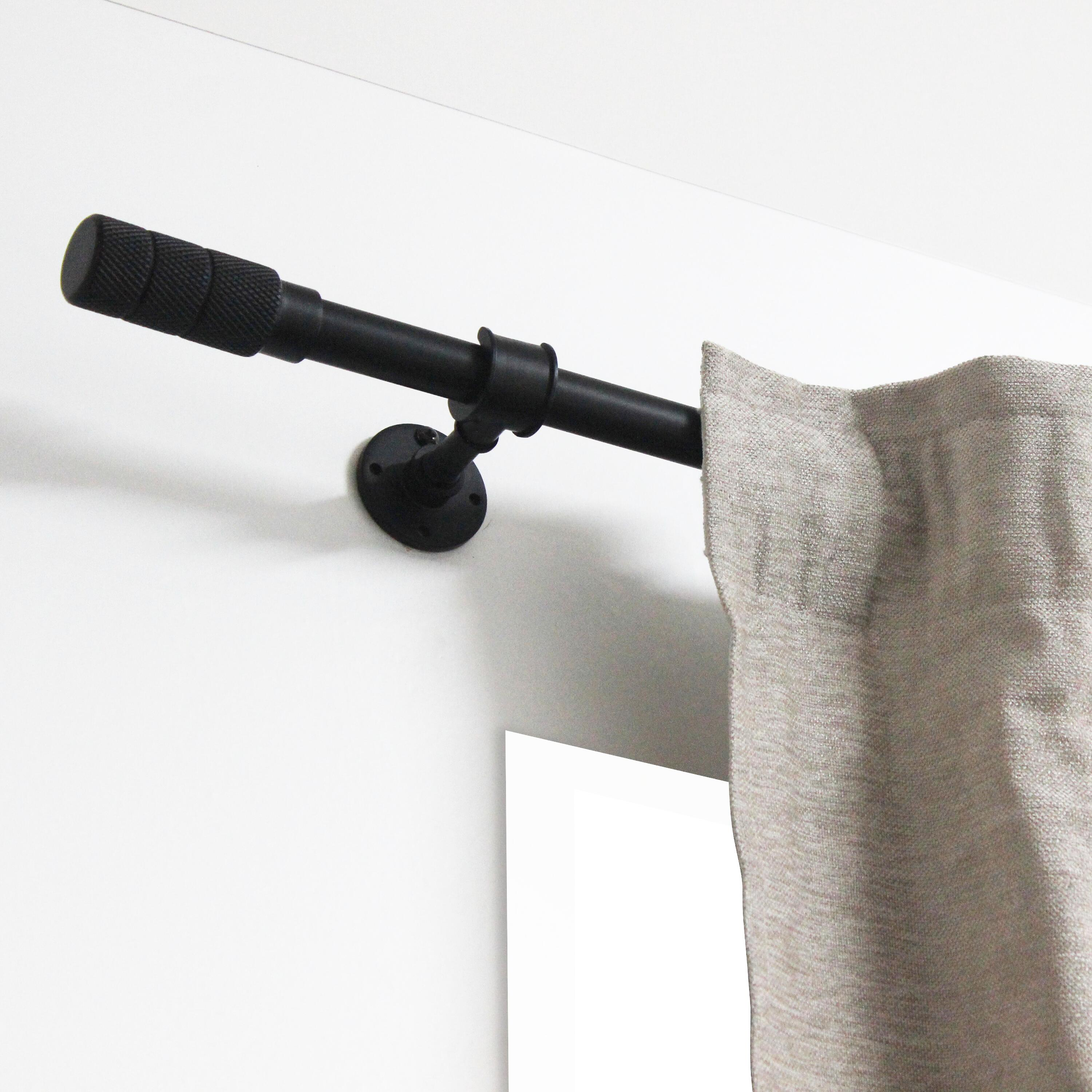 Support pour tringle à rideau Facto 20mm noir peint INSPIRE - 2