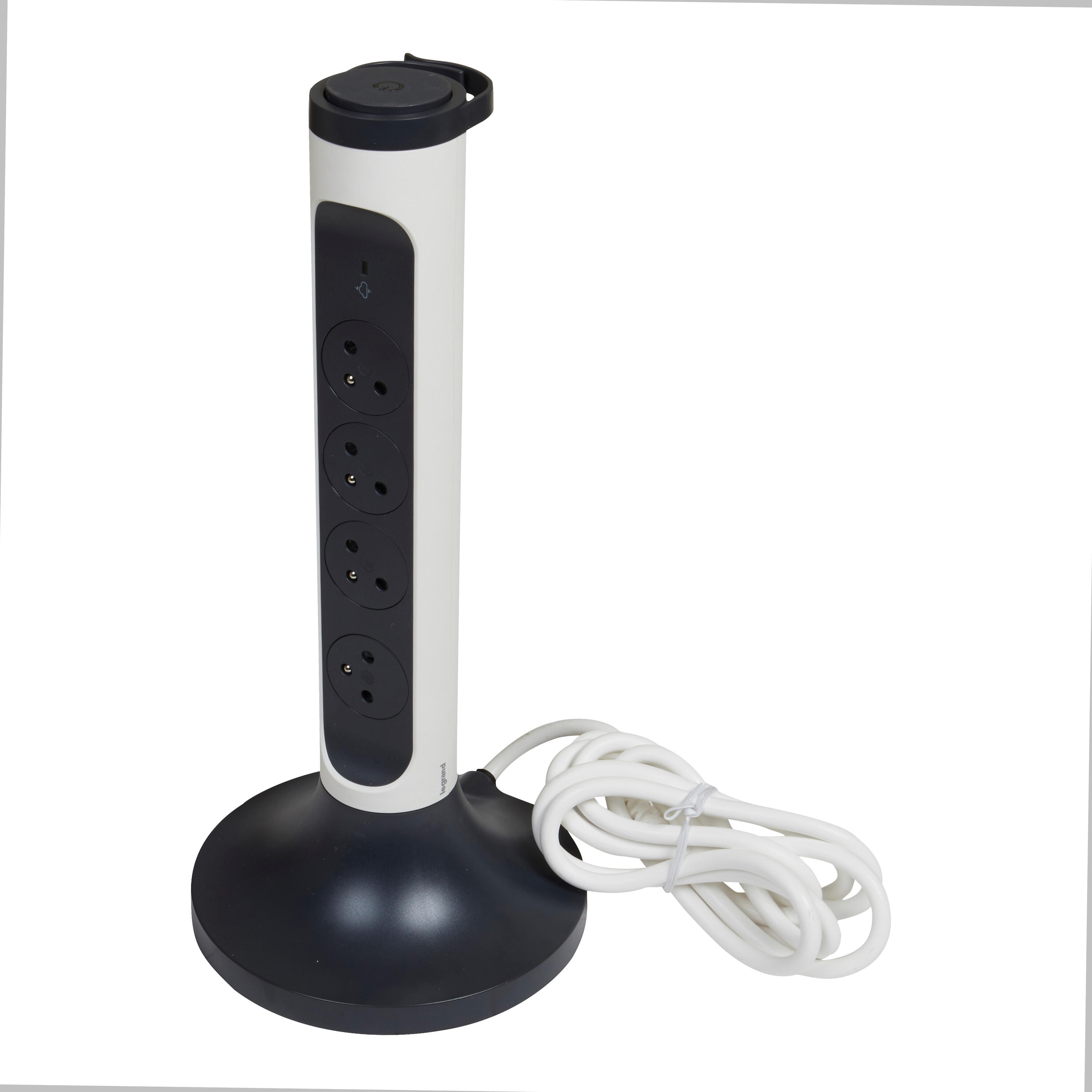 Multiprise 4 prises 0 USB A 0 USB C avec interrupteur 2 m noir LEGRAND - 2