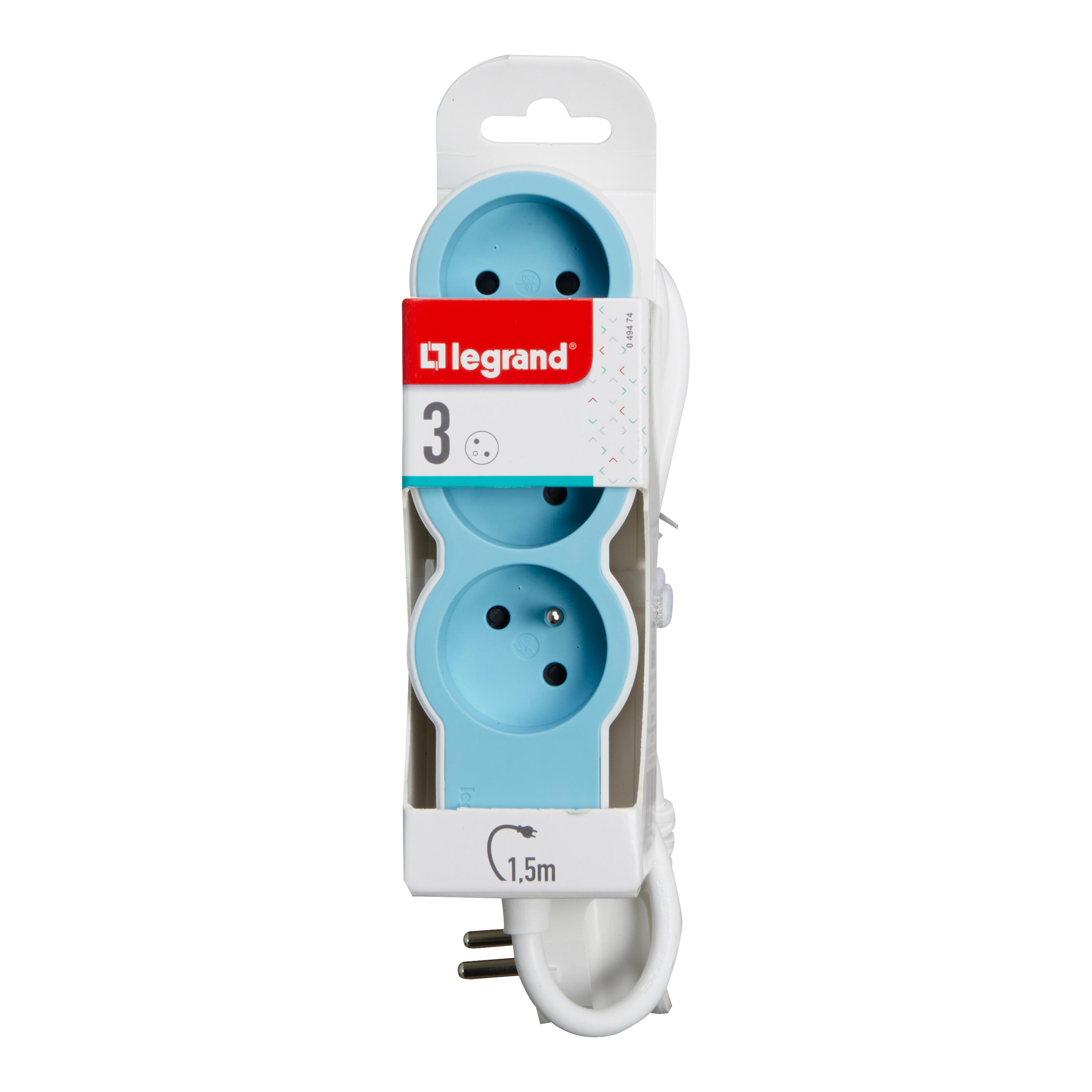 Multiprise 1.5 m bleu LEGRAND - 4
