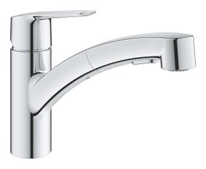 Mitigeur cuisine bas avec douchette chrome, GROHE, Start douchette chr -QuickFix