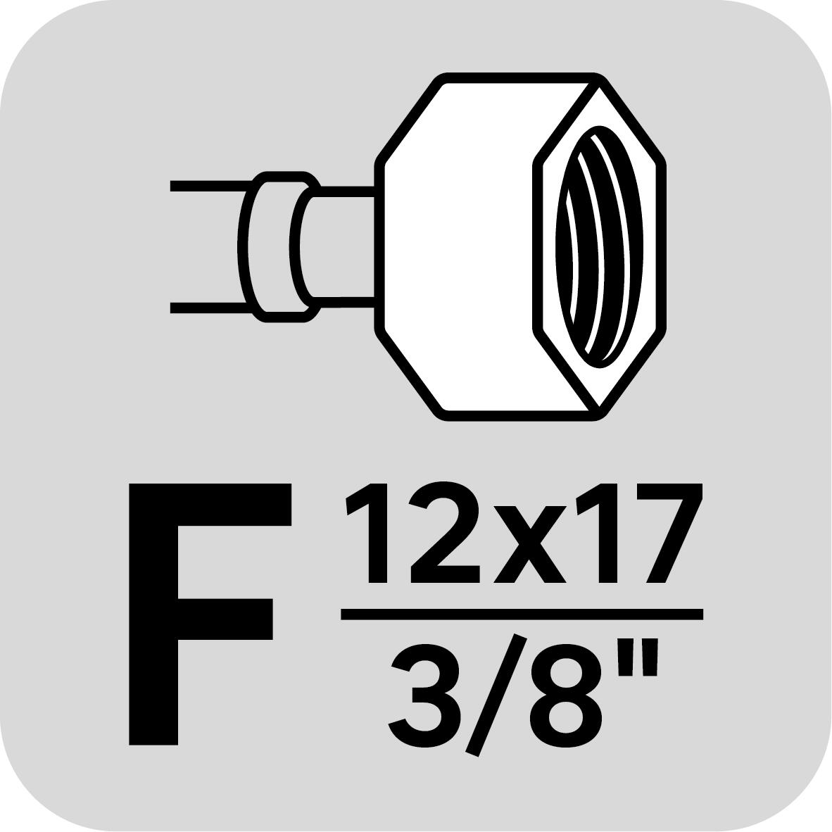 Flexible femelle/femelle 12x17 (3/8