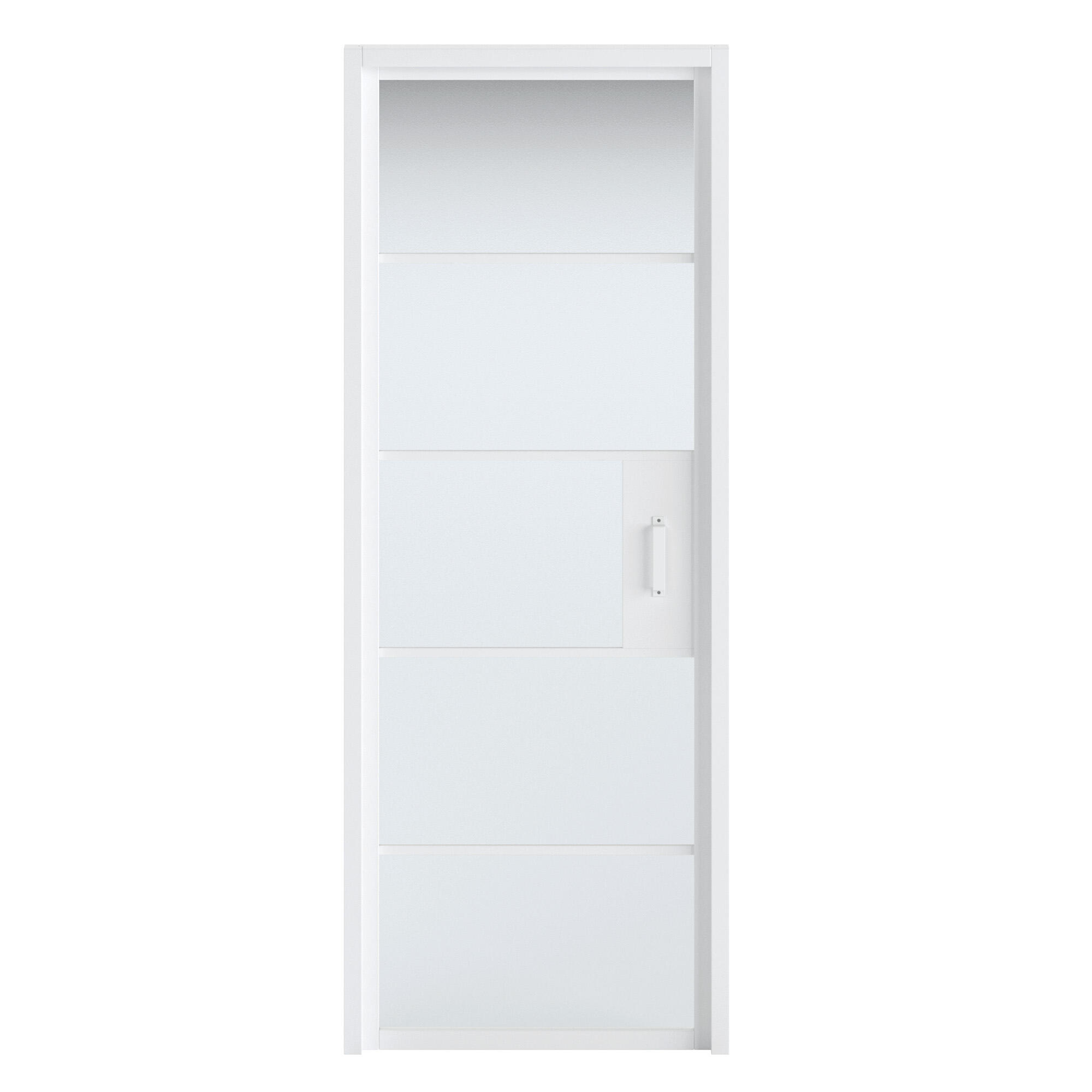 photo porte en verre chloé blanche - 1