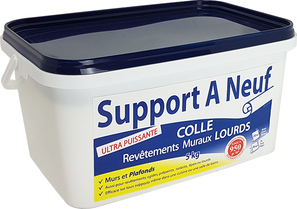 Colle en pâte pour revêtement de rénovation lourd, SUPPORTANEUF, 5kg