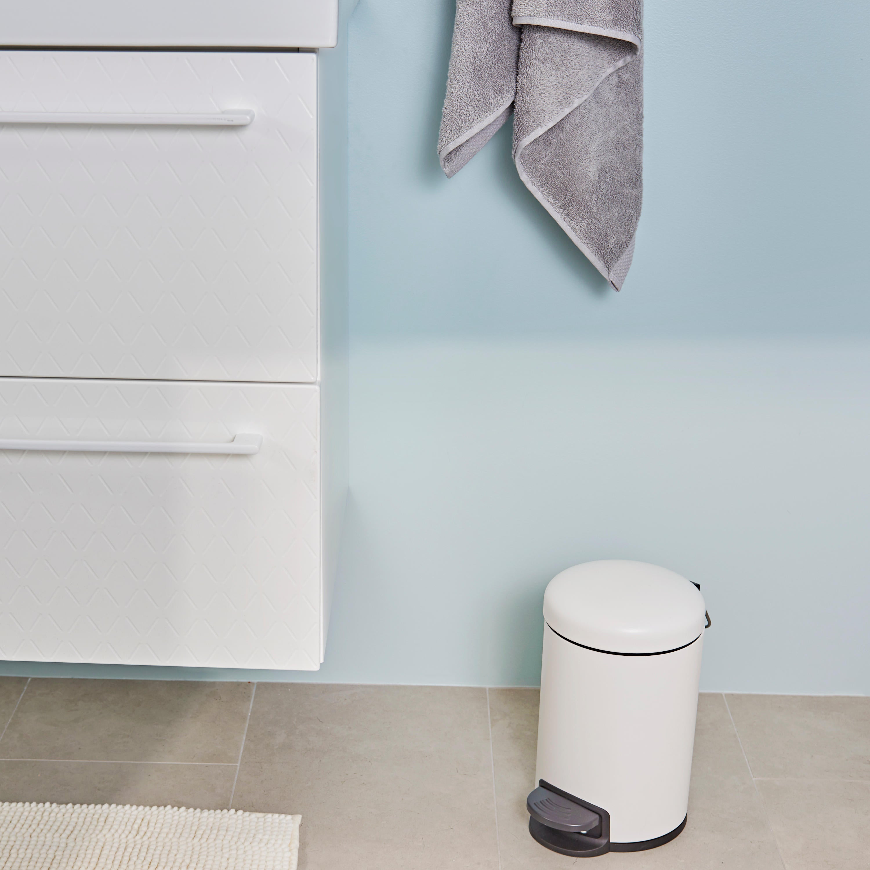 Poubelle de salle de bains 3.0 l blanc SENSEA - 9