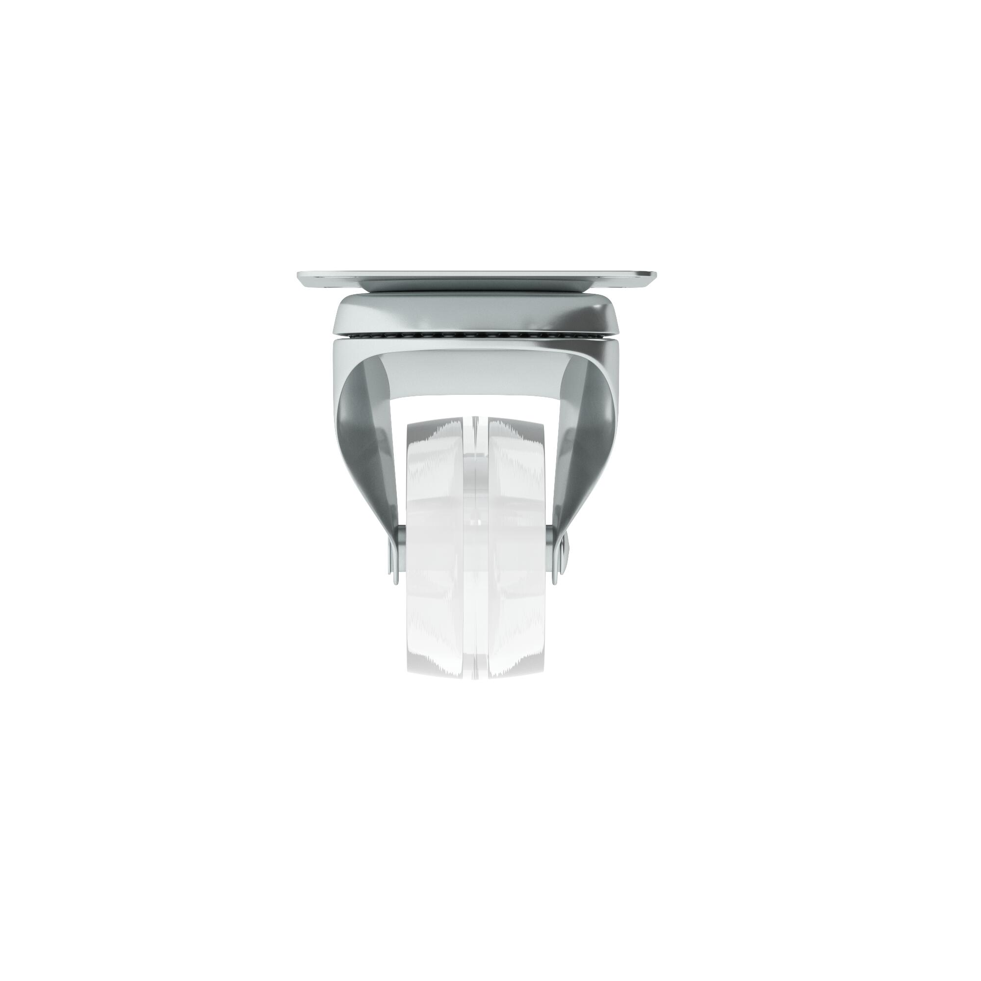 Roue 360 degrés sur plaque diam.35 mm - 2