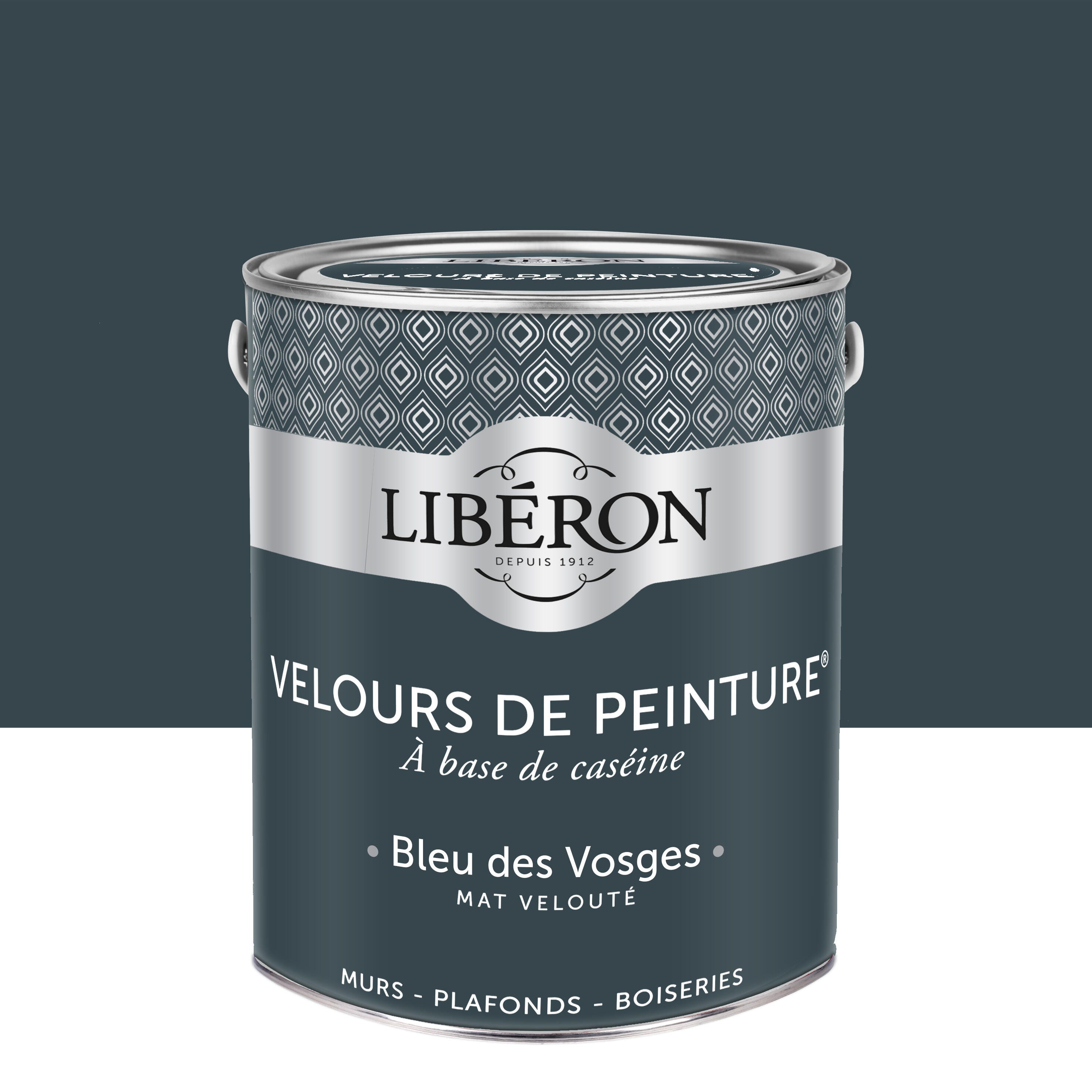 Peinture mur et plafond bleu des vosges velours LIBÉRON Velours de ...