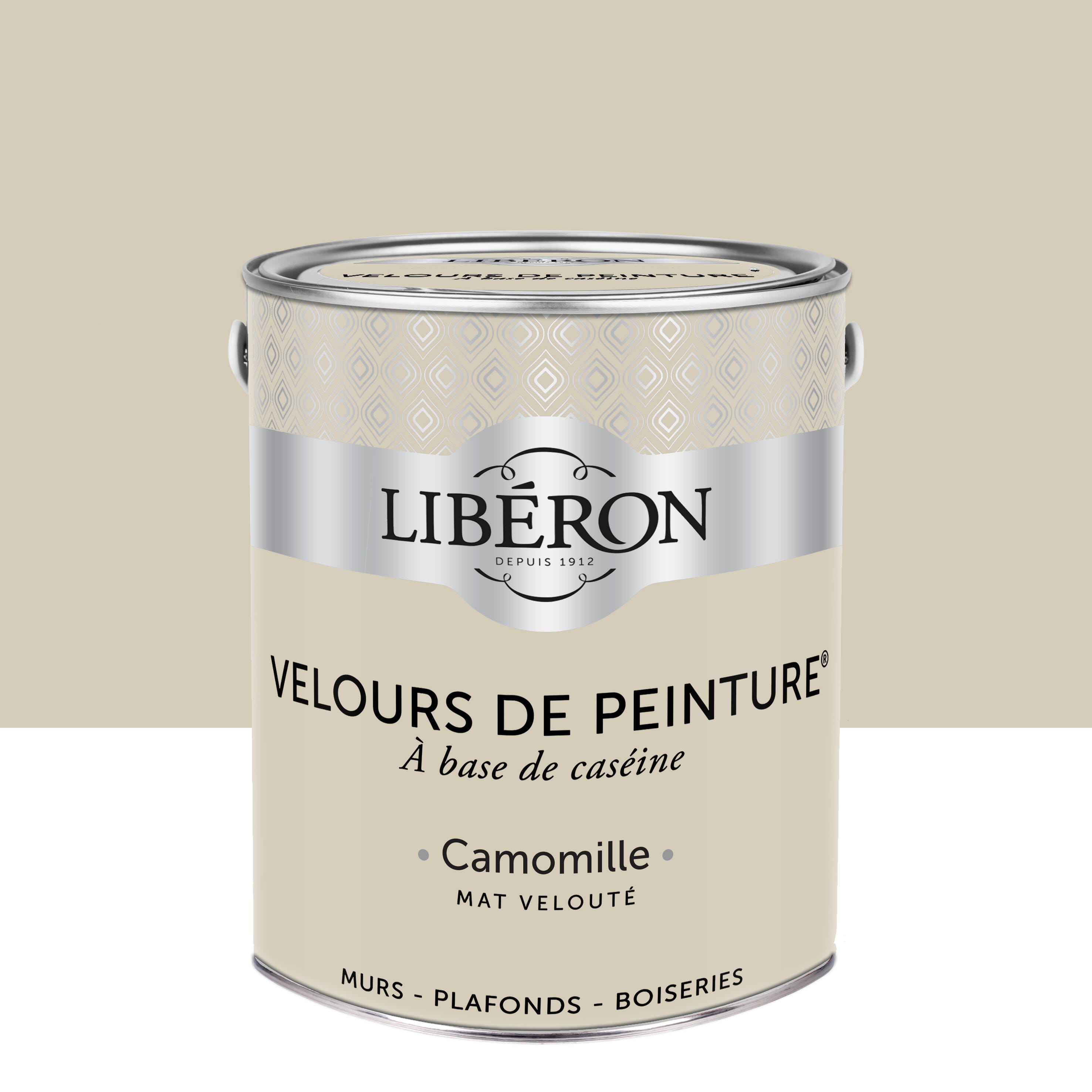 Peinture mur, plafond camomille velours LIBÉRON Velours de peinture® 2 ...