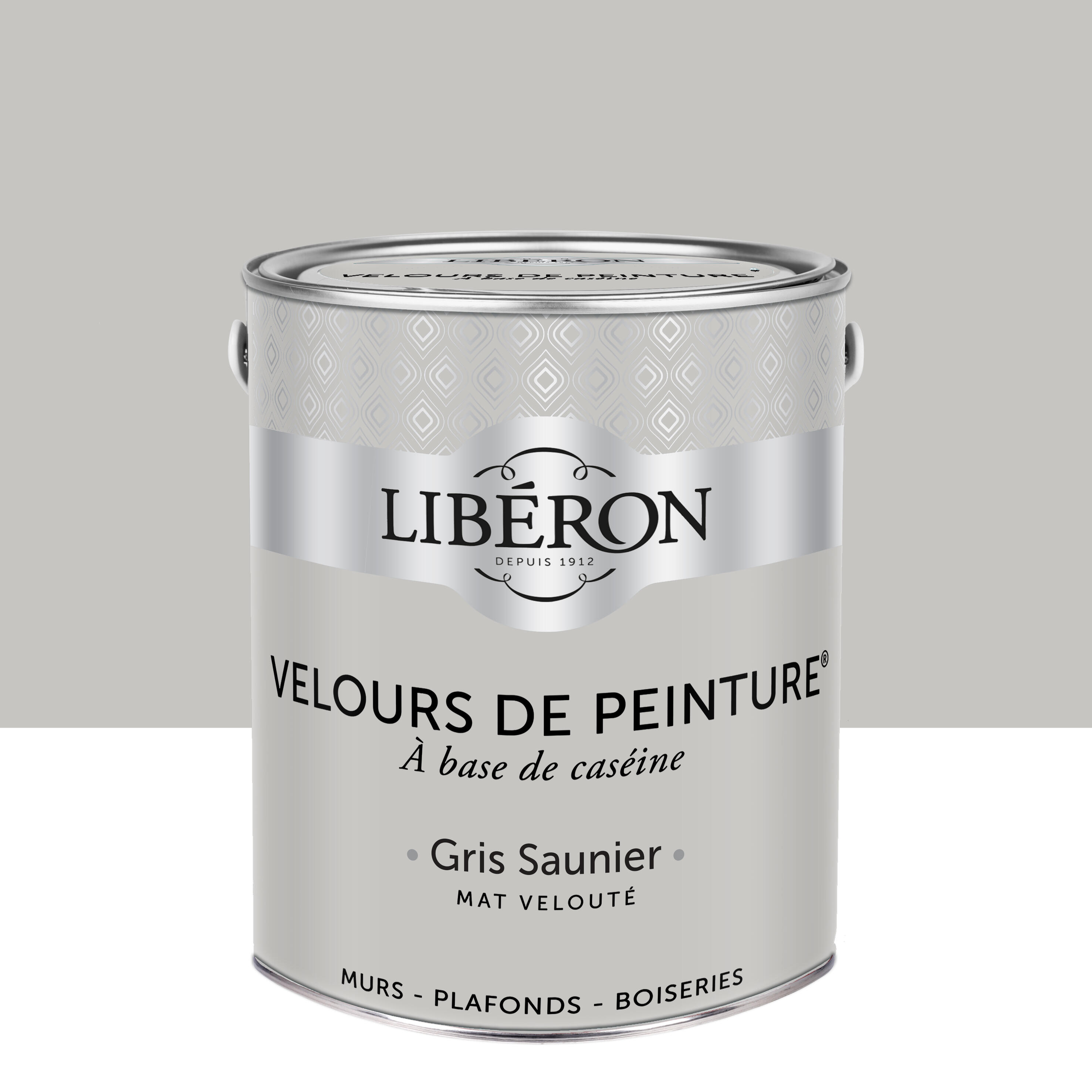 Peinture mur, plafond gris saunier velours LIBÉRON Velours de peinture ...