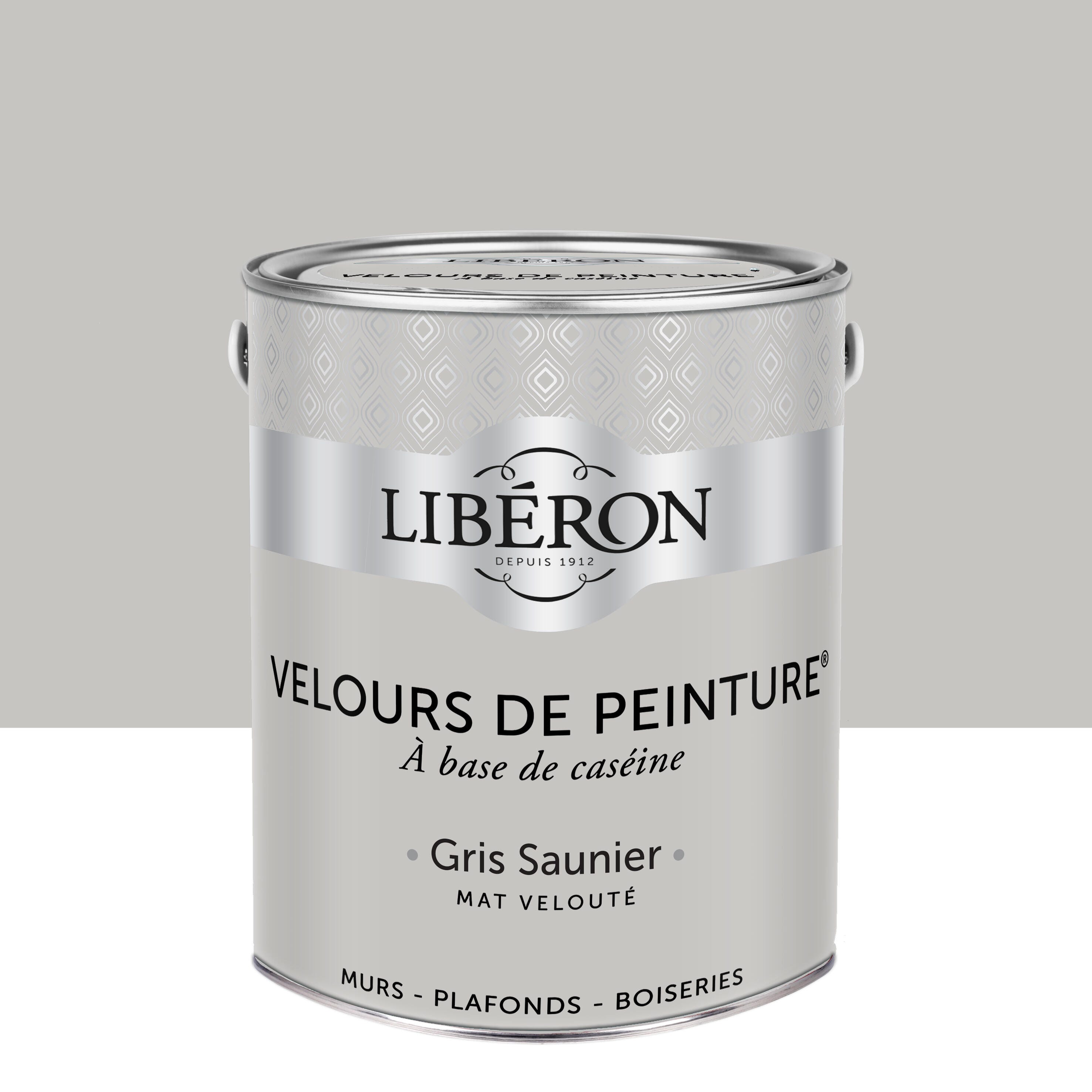 Peinture mur, plafond gris saunier velours LIBÉRON Velours de peinture ...