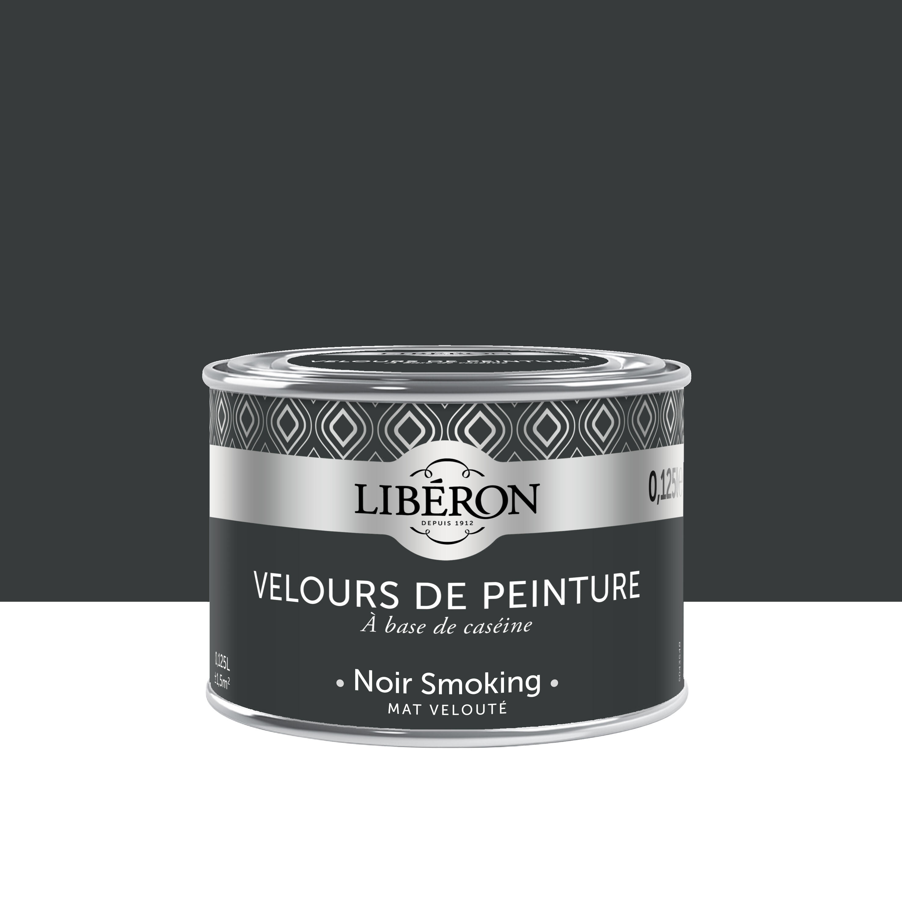 Testeur peinture mur, boiserie noir smoking LIBÉRON Velours de peinture ...