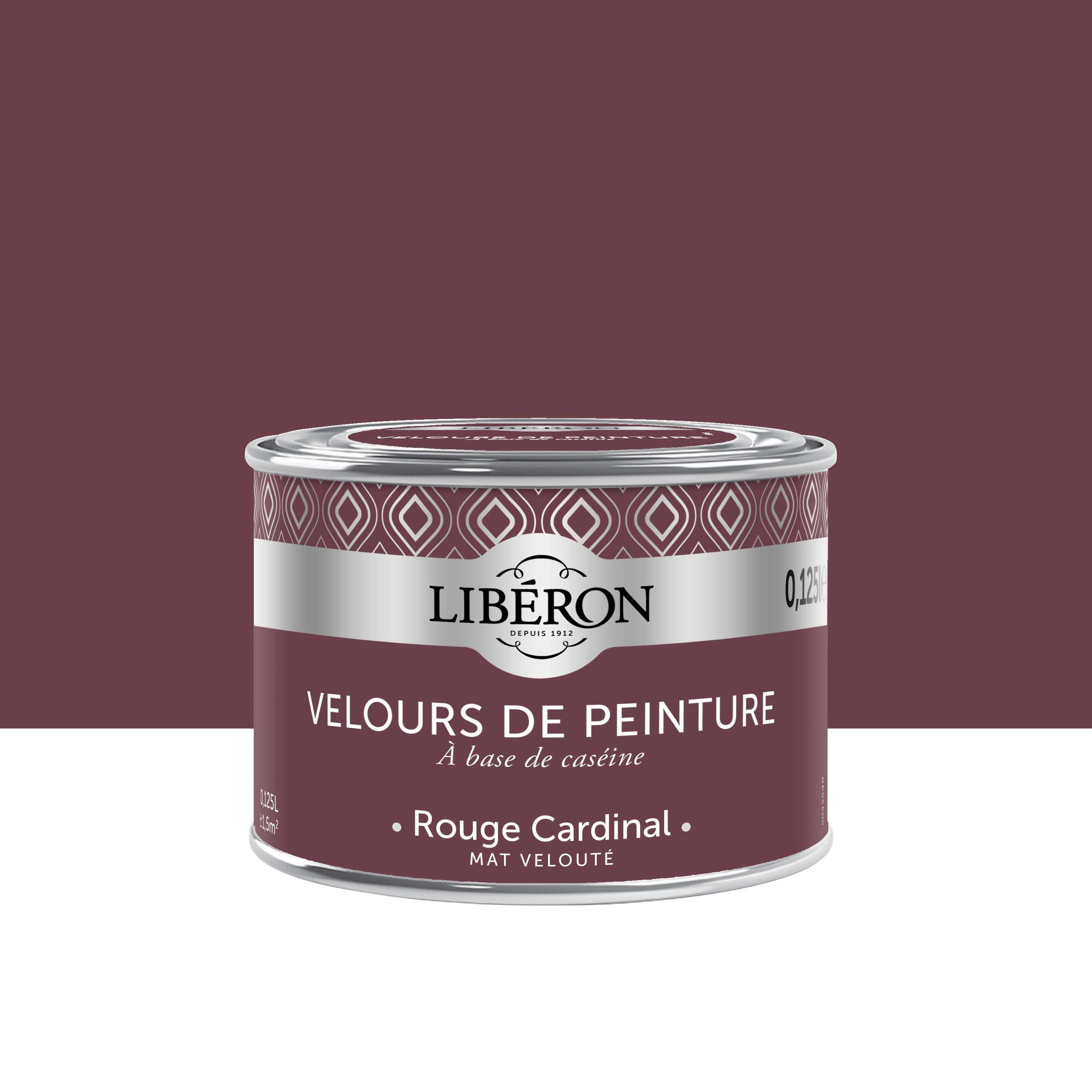 Testeur peinture mur, bois rouge cardinal LIBÉRON Velours de peinture ...