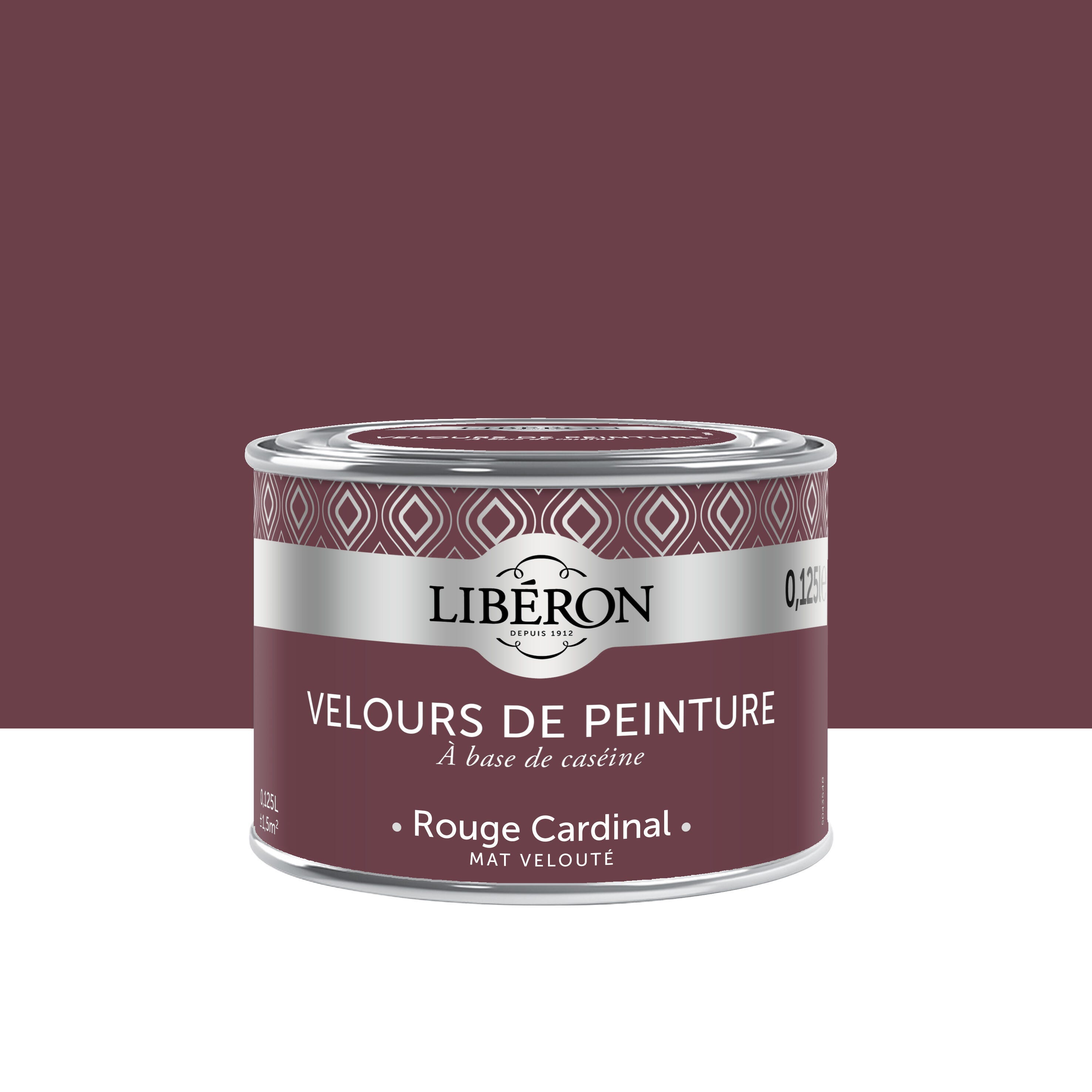 Testeur peinture mur, bois rouge cardinal LIBÉRON Velours de peinture ...