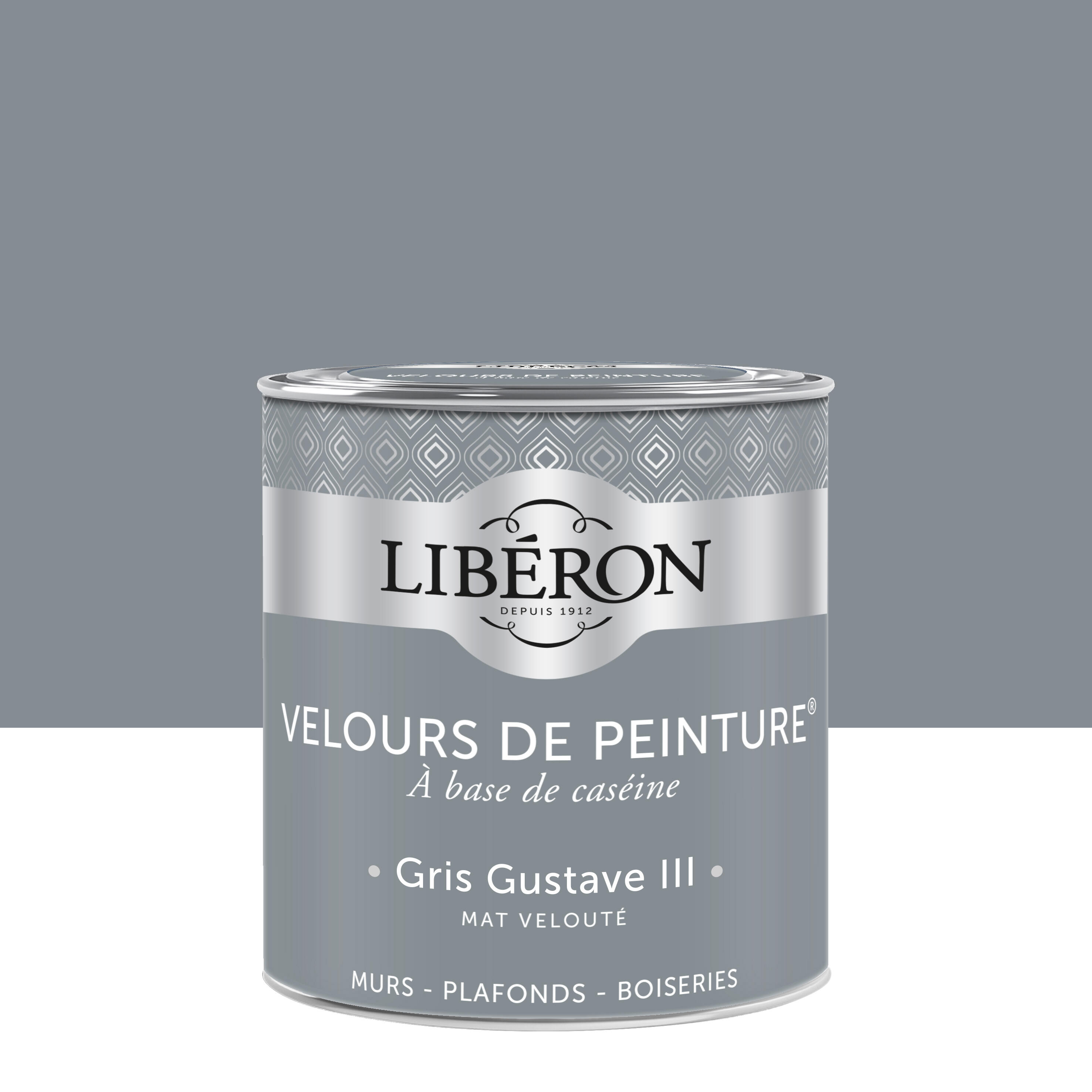 Peinture mur, boiserie gris gustave iii velours LIBÉRON Velours de ...