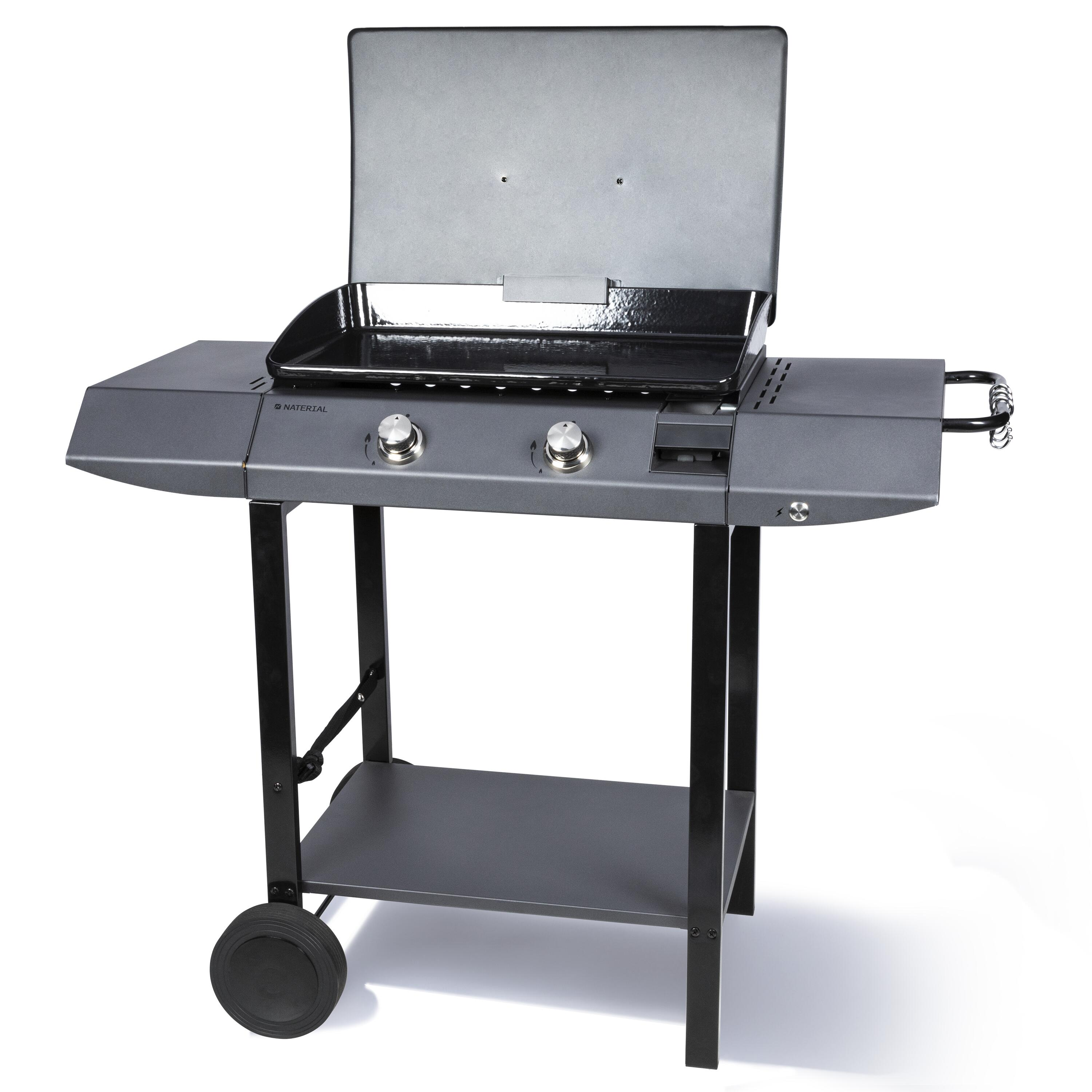 Plancha au gaz NATERIAL MURCIA + chariot, gris - 7